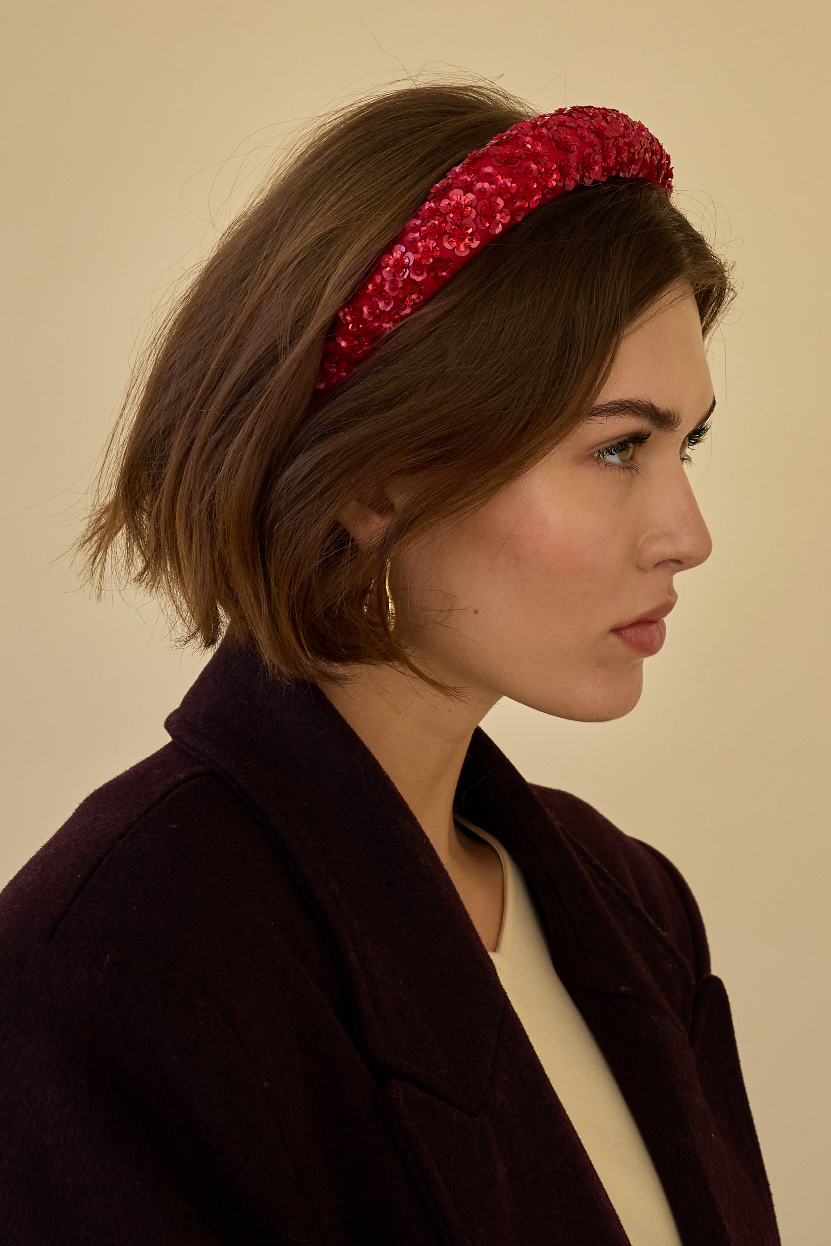 Robyn Floral Applique Headband for Women - Elegant Hair Accessories for Weddings, Parties & Everyday Wear
