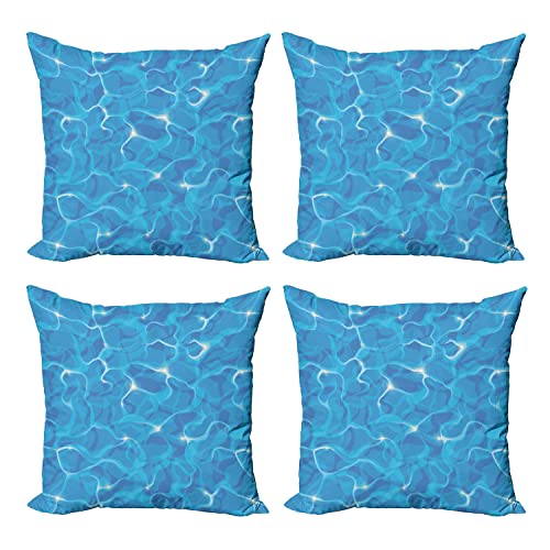 Blue Aqua White