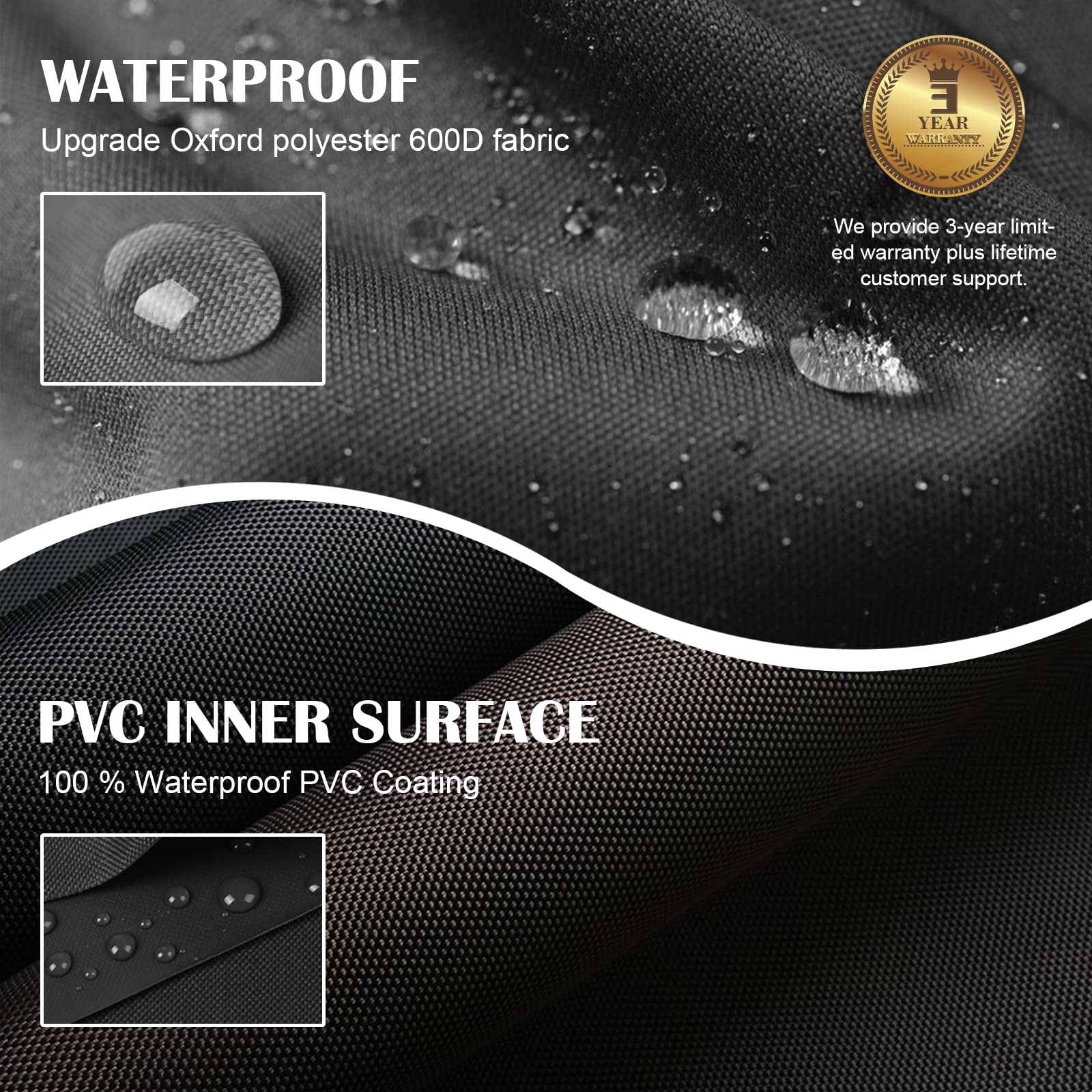 **22 Inch Heavy Duty 600D Weatherproof Griddle Cover - Perfect Fit for Blackstone 22