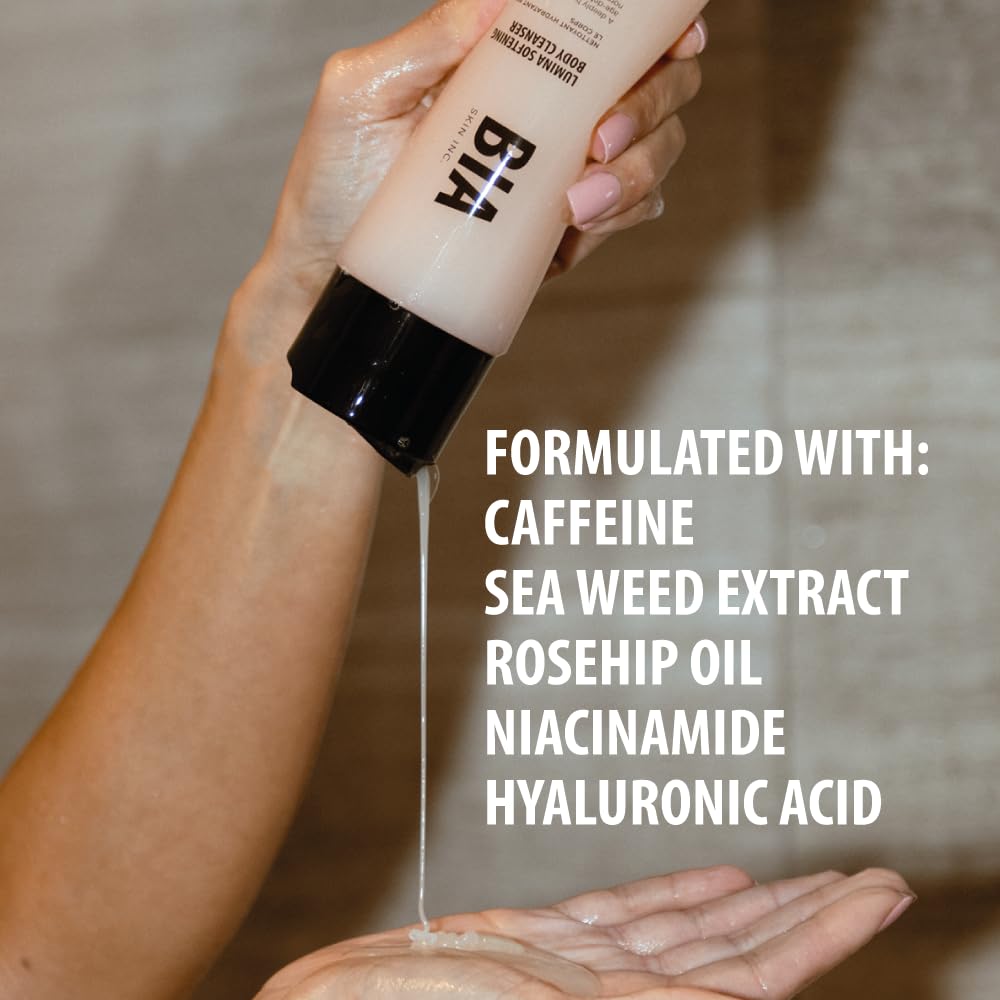Bare It All Lumina Softening Body Cleanser - Smoothing, Firming & Anti-Aging Body Wash with Natural Bronzer | Hydrating Shower Gel for Glowing Skin | Perfect for Daily Use, Spa Days & Summer Tan Prep