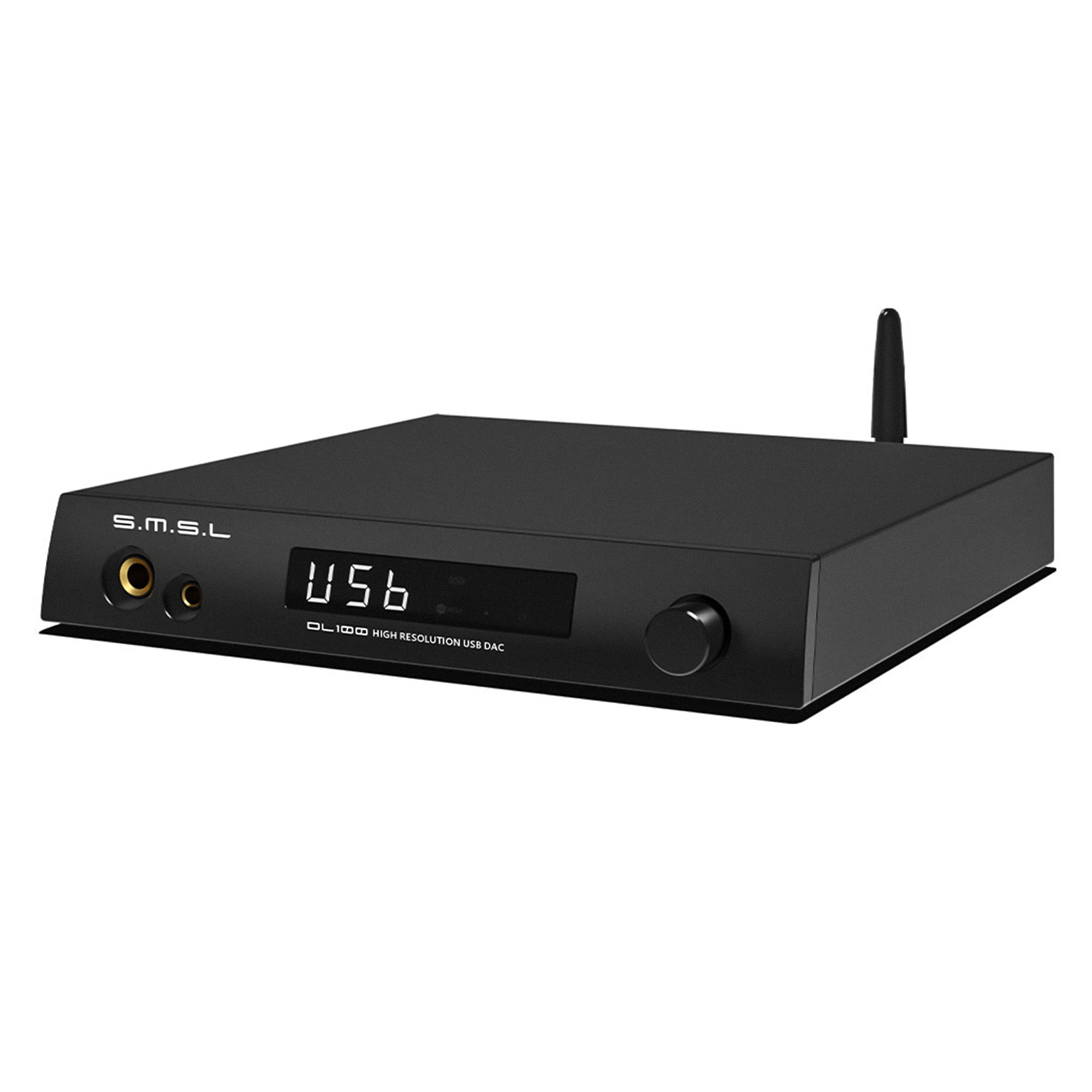 SMSL Audio DL100 Bluetooth Headphone Amplifier & DAC with Hi-Fi Sound - Wireless Audio Receiver for Home, Office, and Studio Use