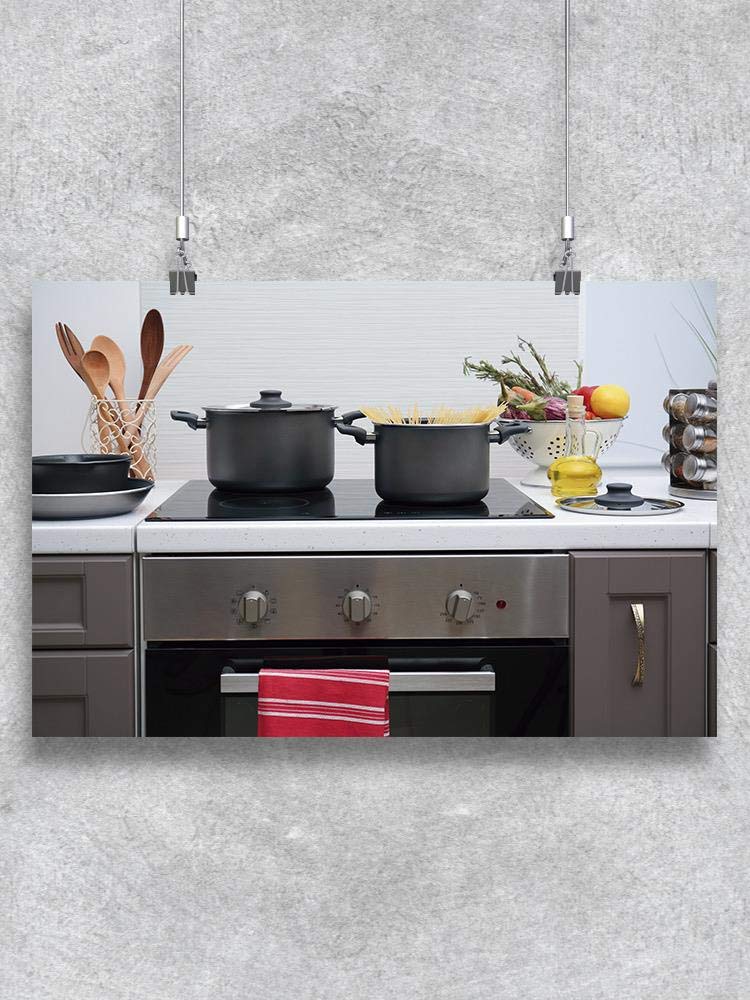 Electric Stove Cooking Guide Poster - Essential Tips & Techniques for Safe & Efficient Cooking | Perfect for Home Kitchens & Cooking Classes