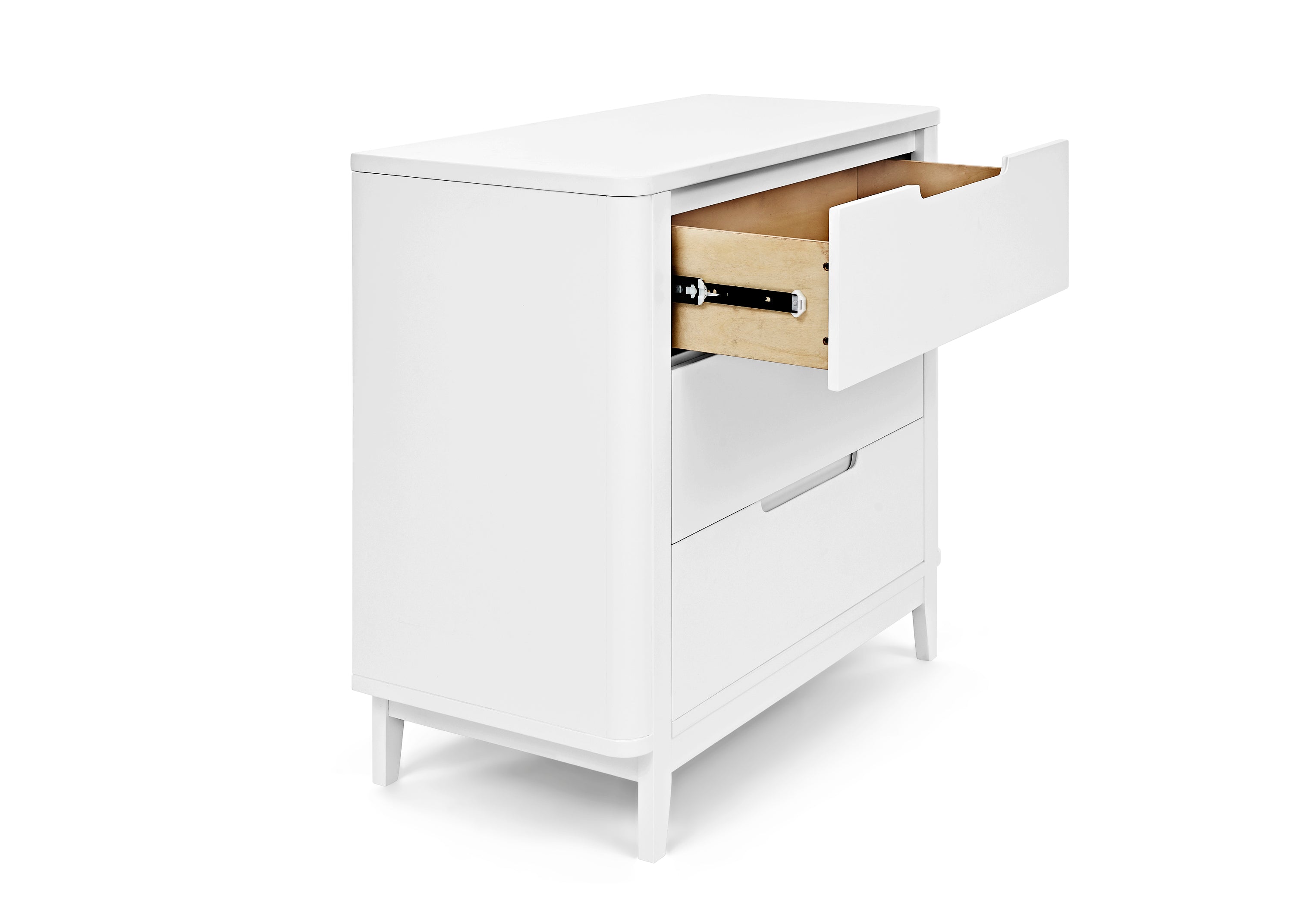 Noah 3 Drawer Dresser with Changing Top & Interlocking Drawers - Nursery Storage Solution for Baby Clothes, Diapers & Essentials | Perfect for Newborns & Toddlers