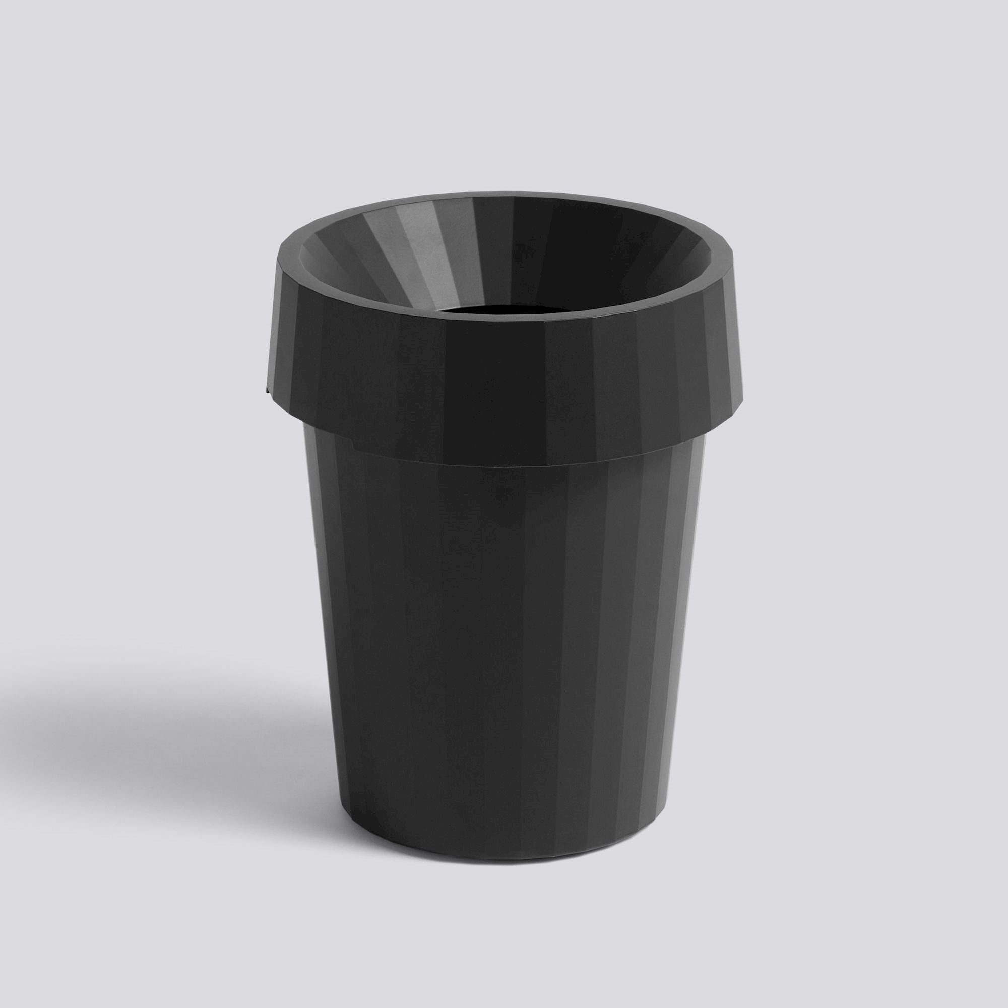 HAY Shade Bin - 14L Black Trash Can with Lid for Kitchen, Bathroom & Office | Durable & Stylish Waste Bin for Home & Commercial Use