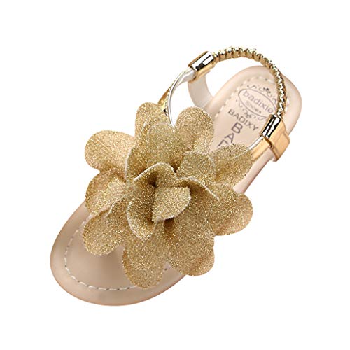 Baby Girl Flower Sandals - Gender Neutral Christening Shoes for Toddler Baptism & Summer Outings