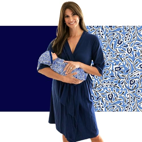 Navy Robe/Natalia Swaddle