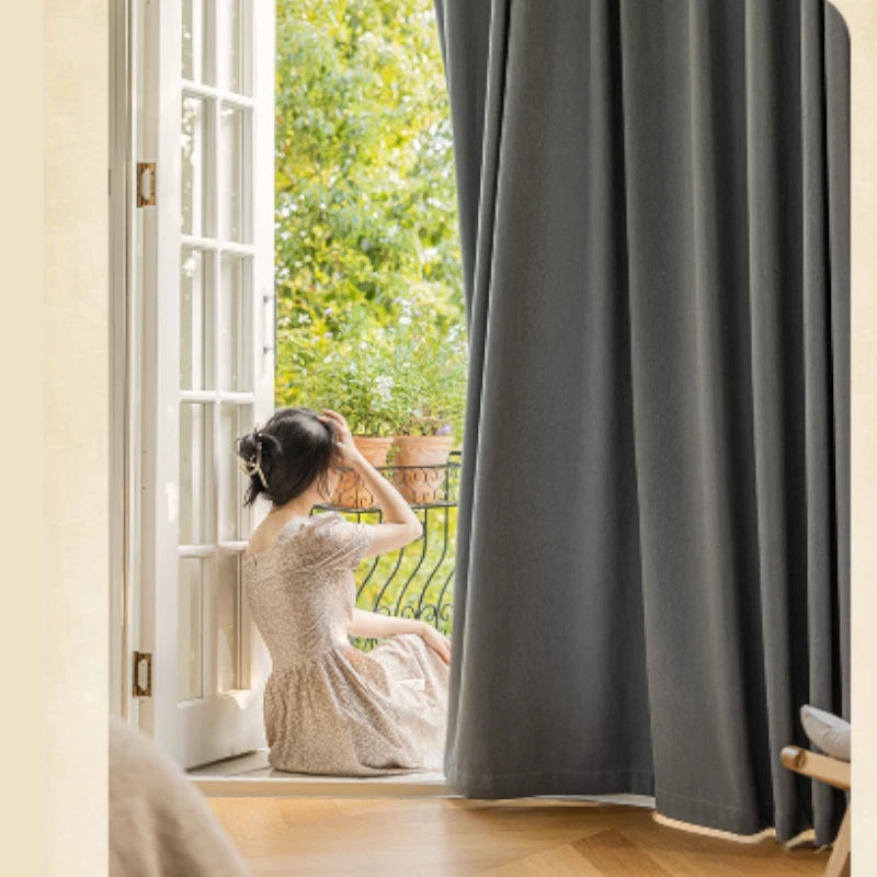 Claire Polyester Wavy Pattern Curtain Swatch - Elegant Window Treatment for Living Room, Bedroom & Home Decor