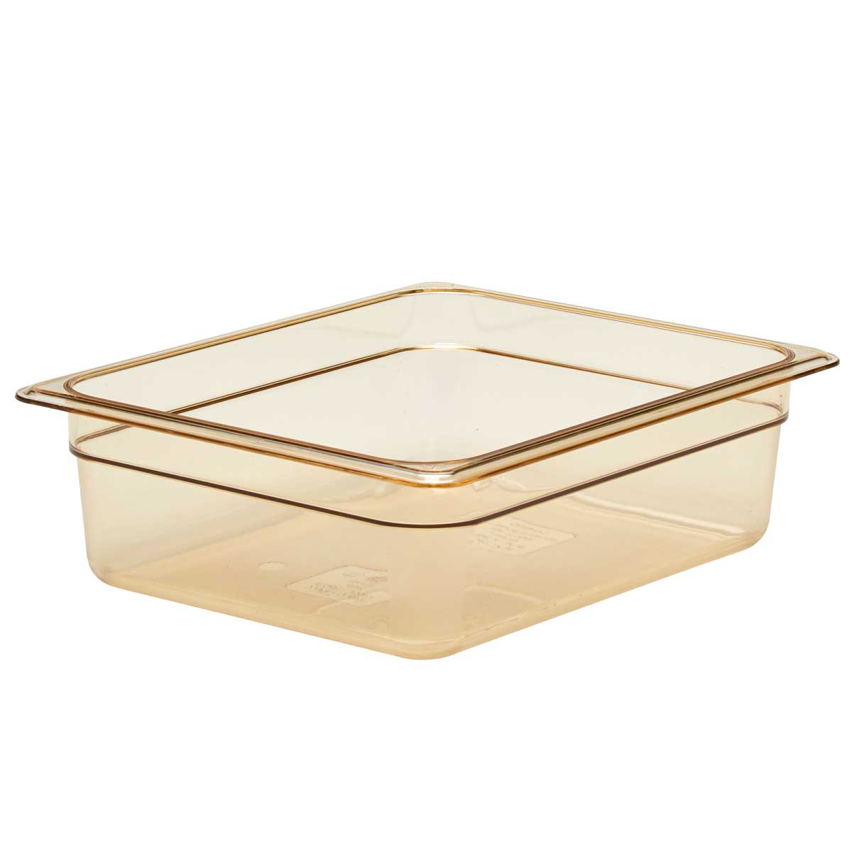 Cambro 24HP150 H Pan 1/2 Size High Heat Food Pan, Amber, 4 Deep - Durable Commercial Food Storage Container for Restaurants, Catering & Food Service - Perfect for Hot Holding, Buffet Serving & Meal Prep