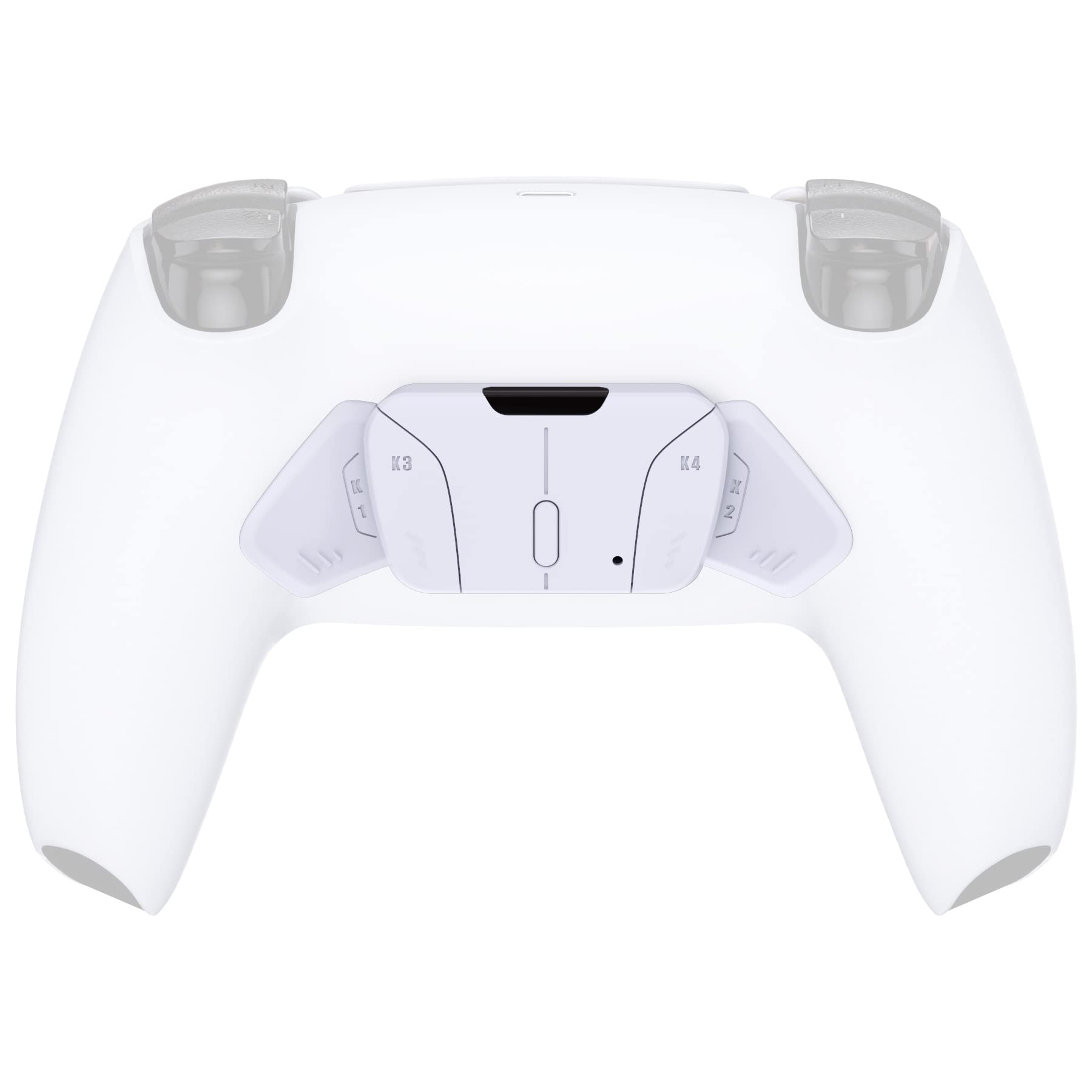 eXtremeRate K1 K2 K3 K4 Back Buttons for PS5 Controller - Replacement Rise4 Remap Kit (No Remap Board/Cables/Case) - Solid White - Perfect for FPS Gaming & Competitive Play