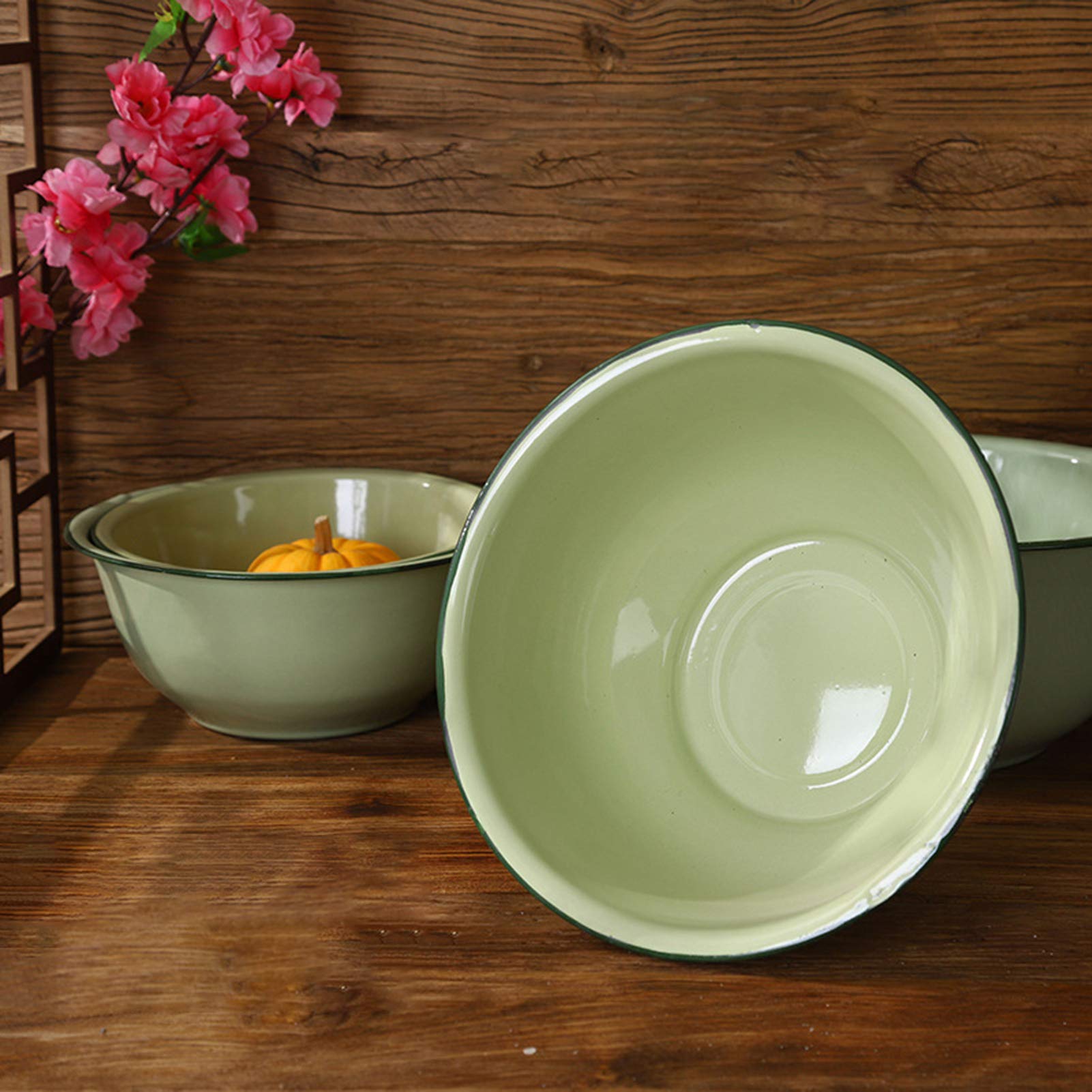 1Pc Enamelware Mixing Bowl - 7.87