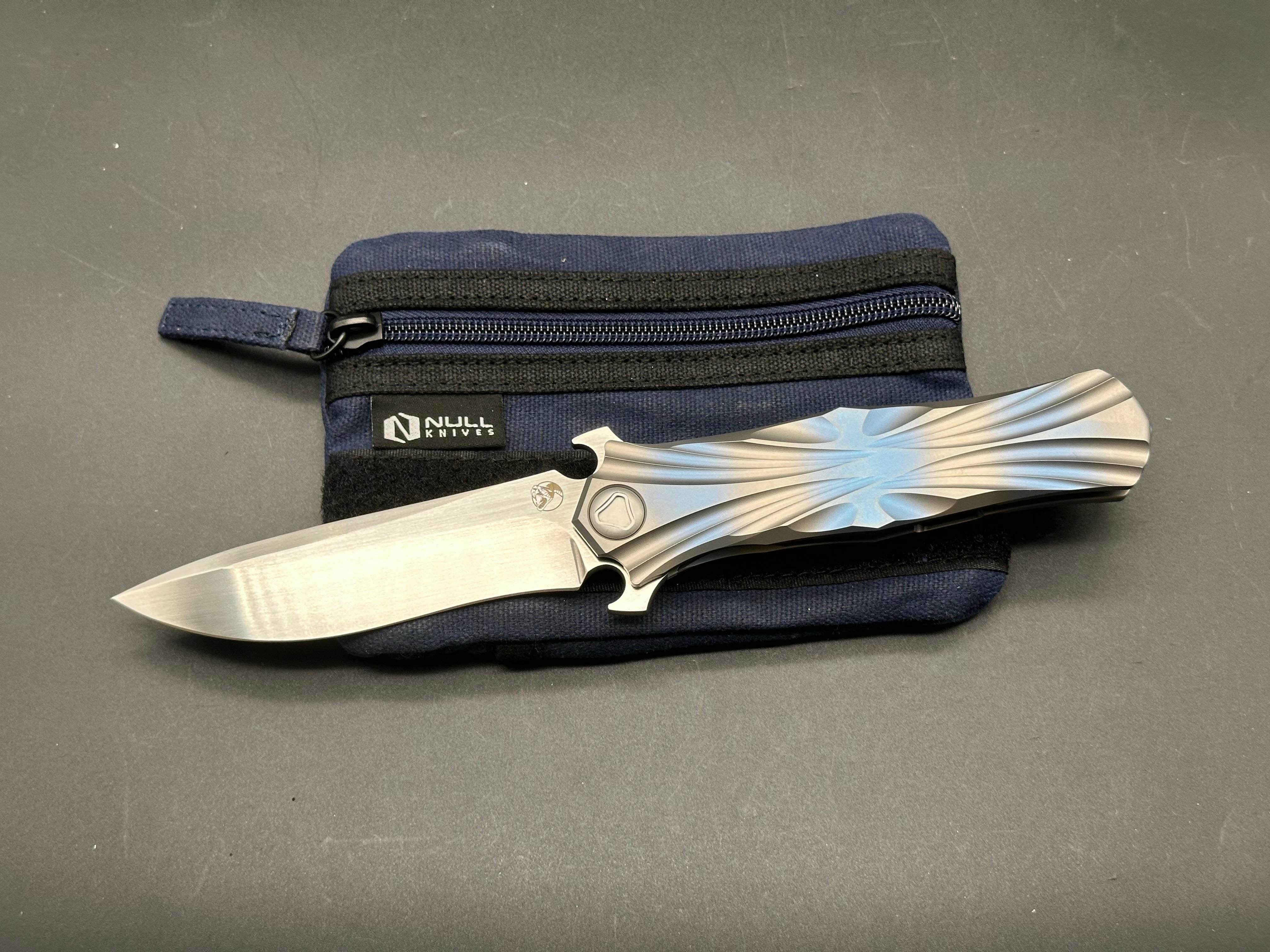 Kevin John T Series Titanium Folding Knife with M390 Steel Blade - EDC, Outdoor Camping, Hunting & Survival Gear