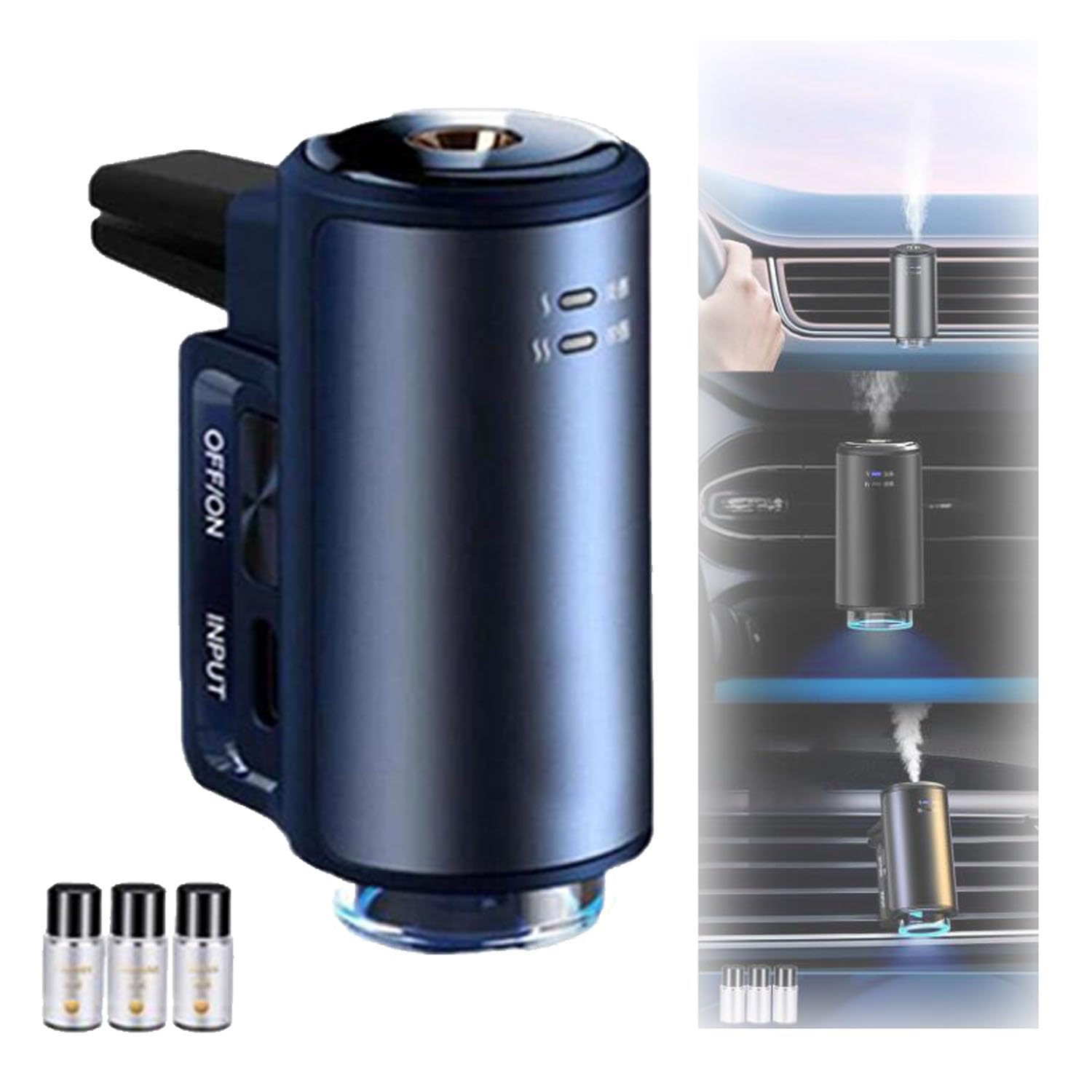 2024 Smart Car Aroma Diffuser - Auto Spray Essential Oil Diffuser with Intelligent Timer for Vehicle Aromatherapy | Perfect for Long Drives, Office Commutes & Car Interior Freshening