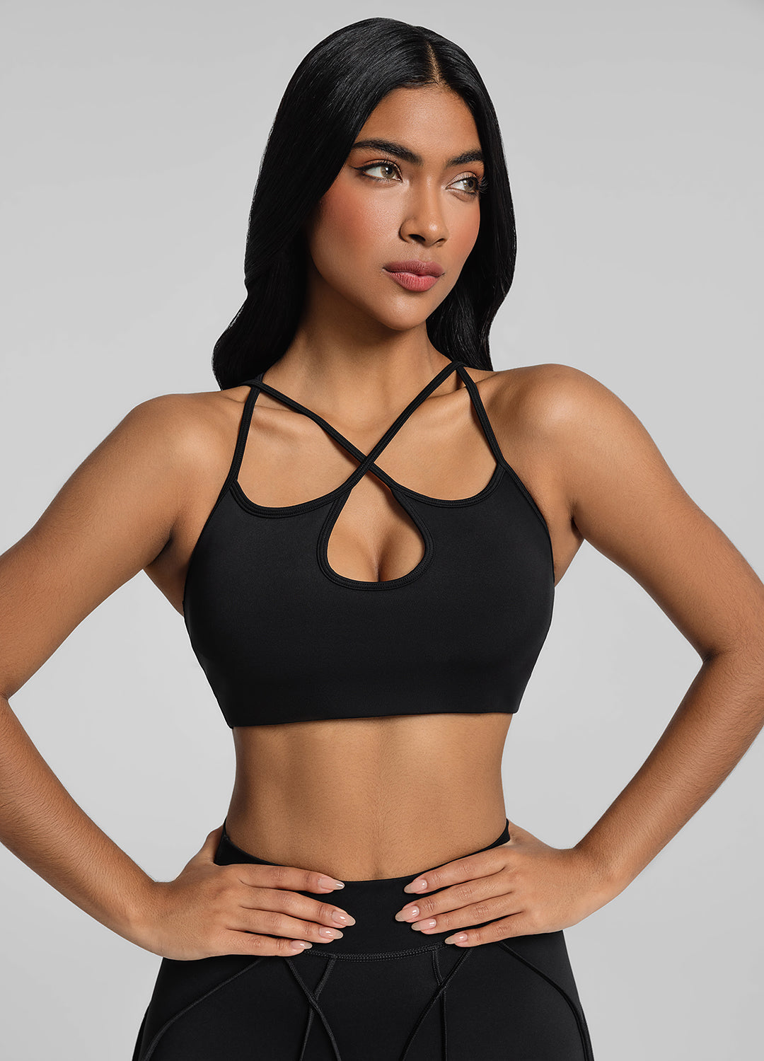 Women's Crossover Cut Out T-Shirt - Sexy V-Neck Short Sleeve Blouse for Casual Wear, Date Night & Summer Outfits
