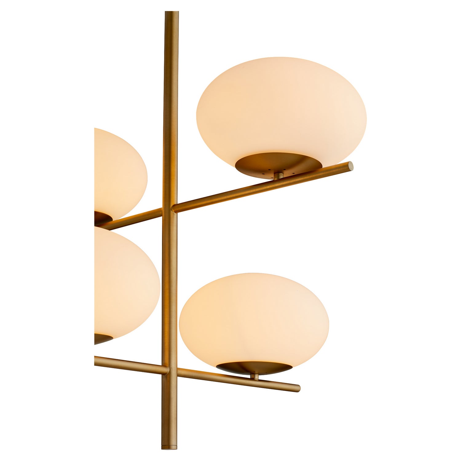 Cyan Design 11271 Pod Chandelier - Aged Brass Small Ceiling Light Fixture for Dining Room, Bedroom & Living Room Decor