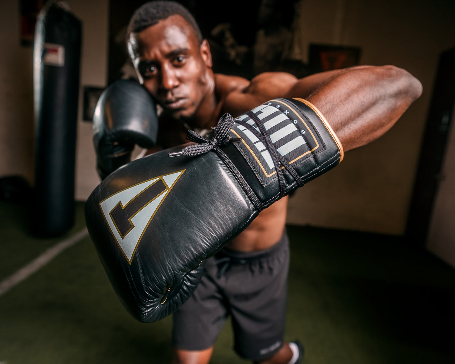 Mexican Leather Lace-Up Boxing Gloves for Training - Premium Quality Quatro Boxing Gloves - Perfect for Sparring, Heavy Bag Work & Boxing Training