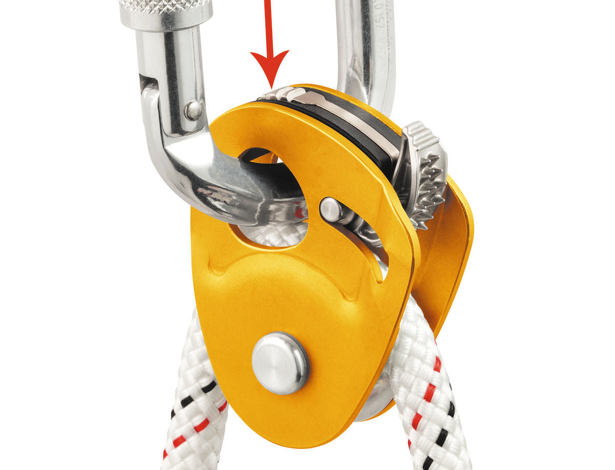 Petzl MICRO TRAXION Pulley - Lightweight & Compact Climbing Gear for Mountaineering, Caving & Rescue - Perfect for Rope Ascension & Hauling Systems