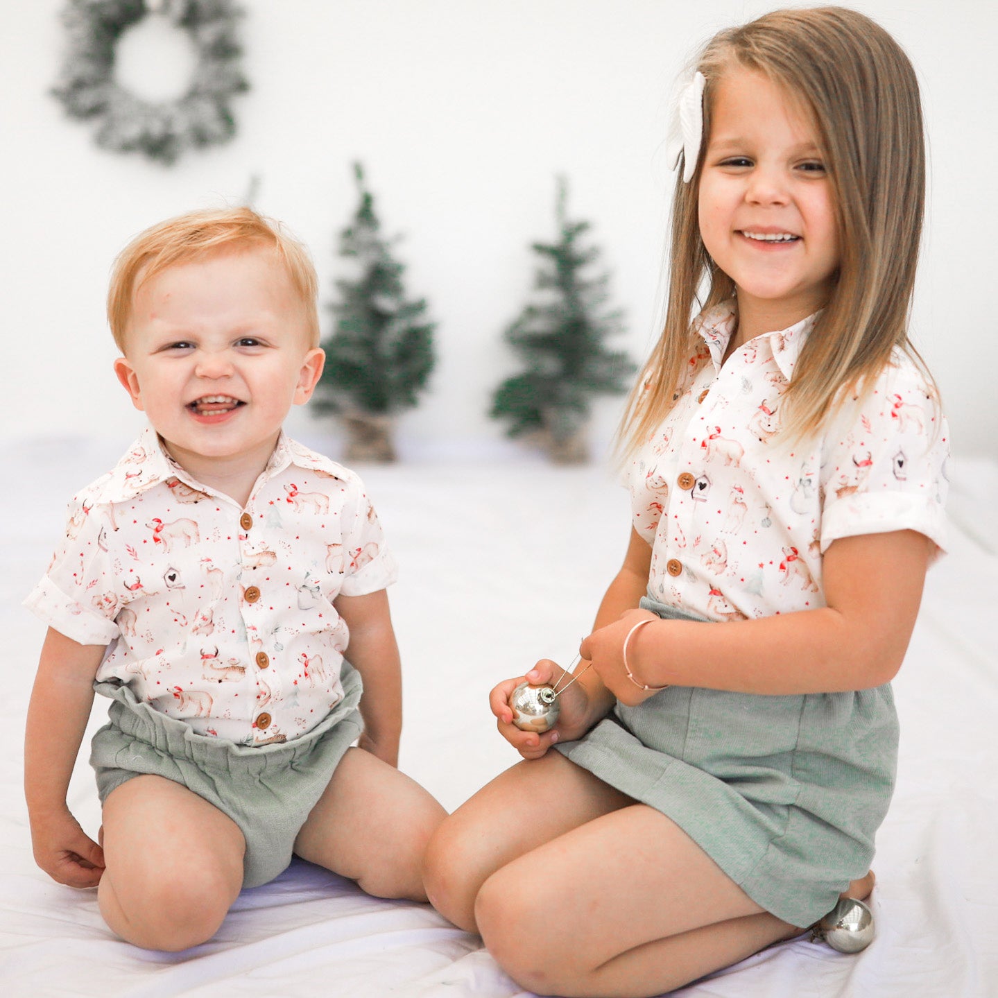 Organic Cotton Muslin Bloomers for Baby Girls - Soft & Breathable Sage Green Bloomers - Perfect for Newborn, Infant & Toddler Outfits, Photo Shoots & Playtime