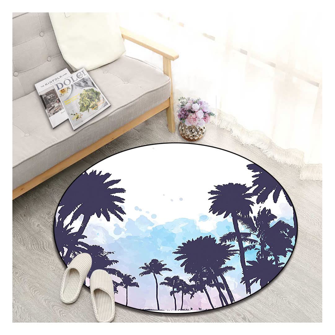 Non-Slip Round Area Rug 59