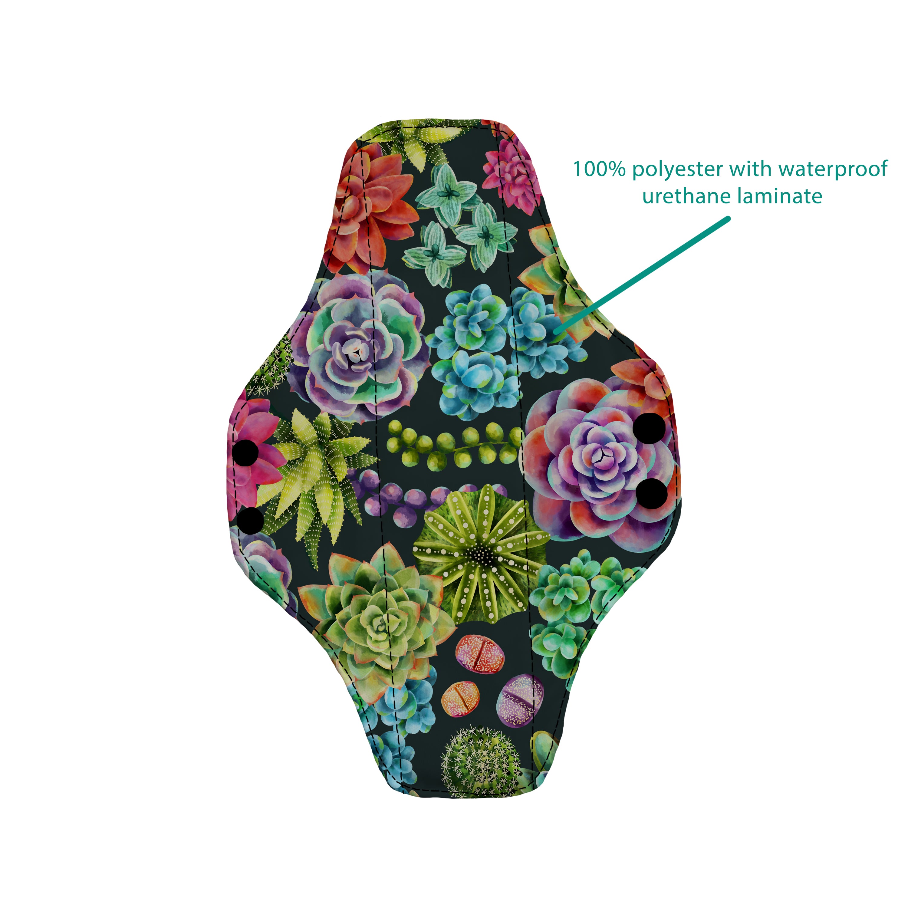 Thirsties Reusable Menstrual Pads - 2 Pack Organic Cotton Cloth Pads for Women | Eco-Friendly Period Pads for Heavy Flow & Overnight Protection | Sustainable Feminine Hygiene Products