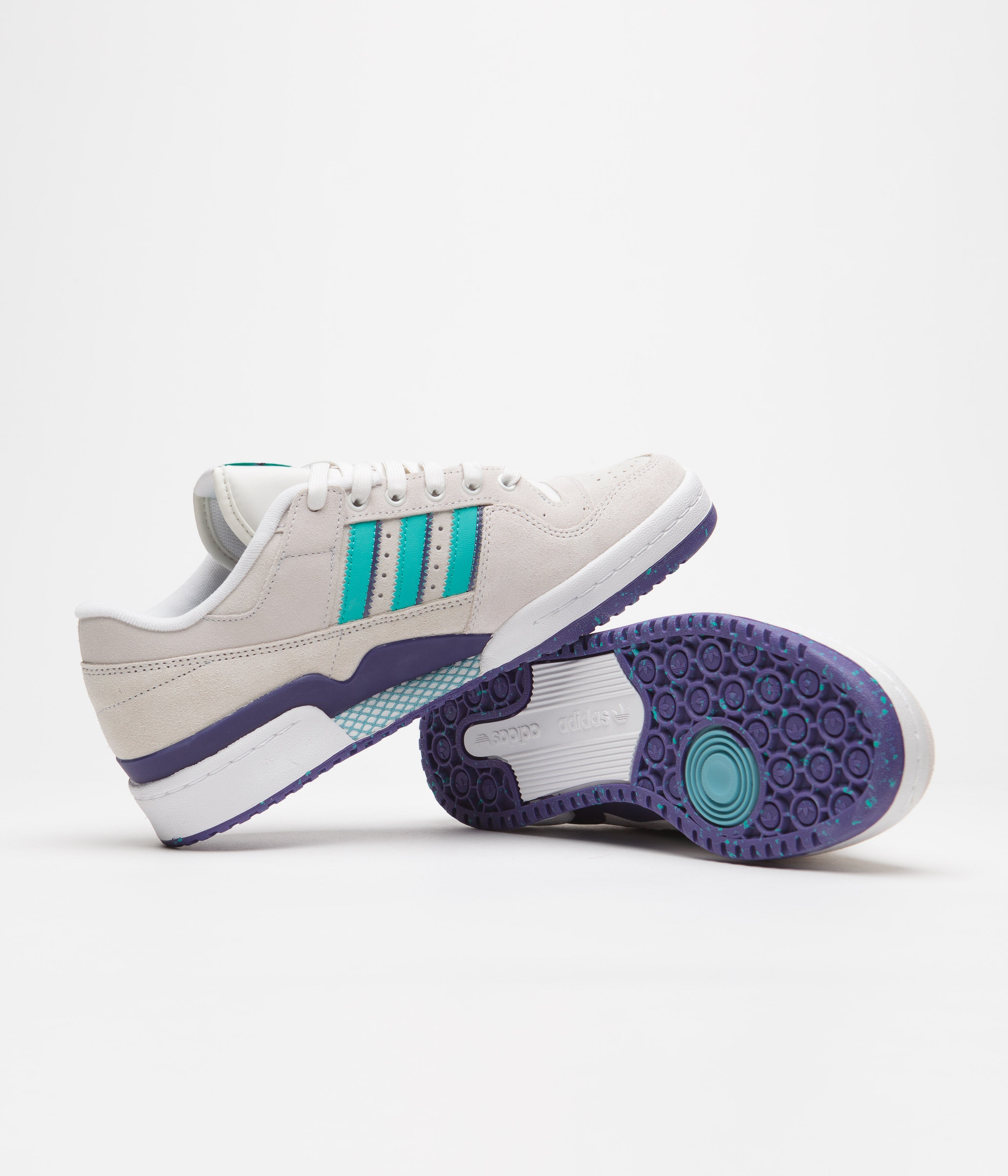 Adidas Forum 84 Low ADV Sneakers - Crystal White/Preloved Blue/FTWR White - Retro Basketball Shoes for Men & Women - Perfect for Streetwear Fashion & Casual Wear