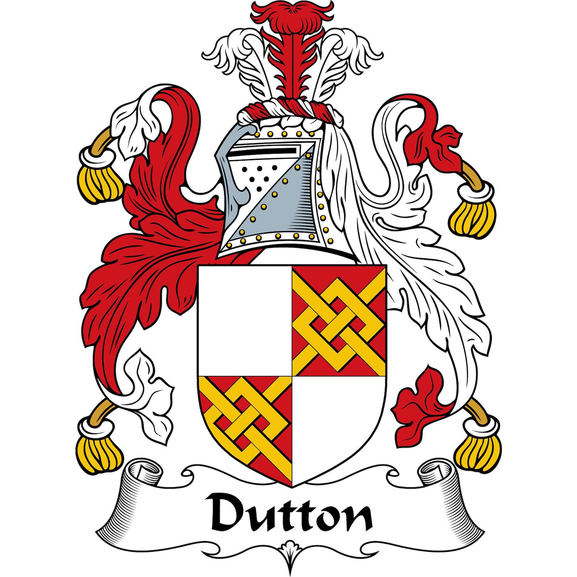 Dutton Oval Car Bumper Sticker - Durable Vinyl Decal for Vehicles