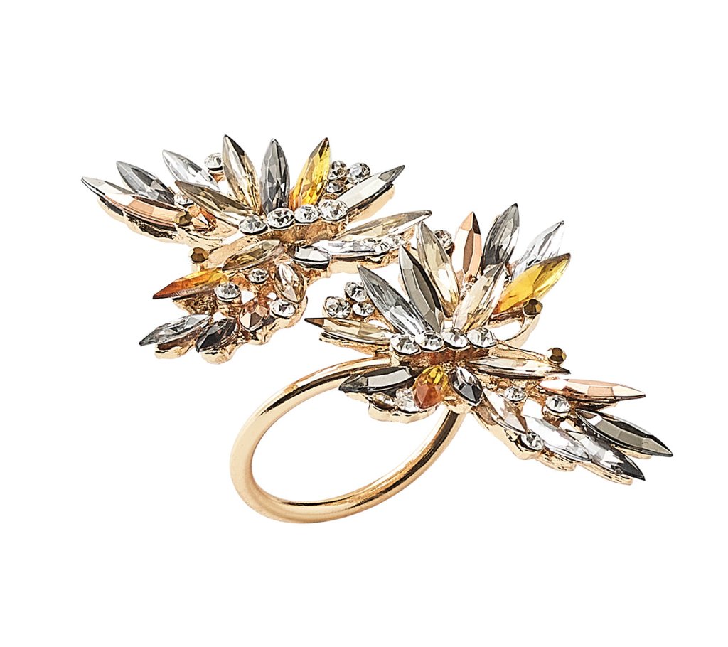 Elegant Butterfly Napkin Rings Set of 4 - Perfect for Wedding, Party & Holiday Table Decor - Beautiful Gift Box Included