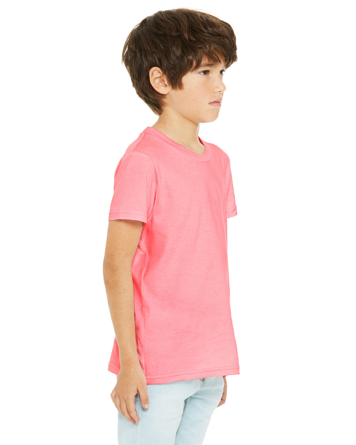 Bella + Canvas 3001Y Youth Short Sleeve T-Shirt - Soft Cotton Jersey Tee for Boys & Girls - Perfect for School, Sports & Everyday Wear