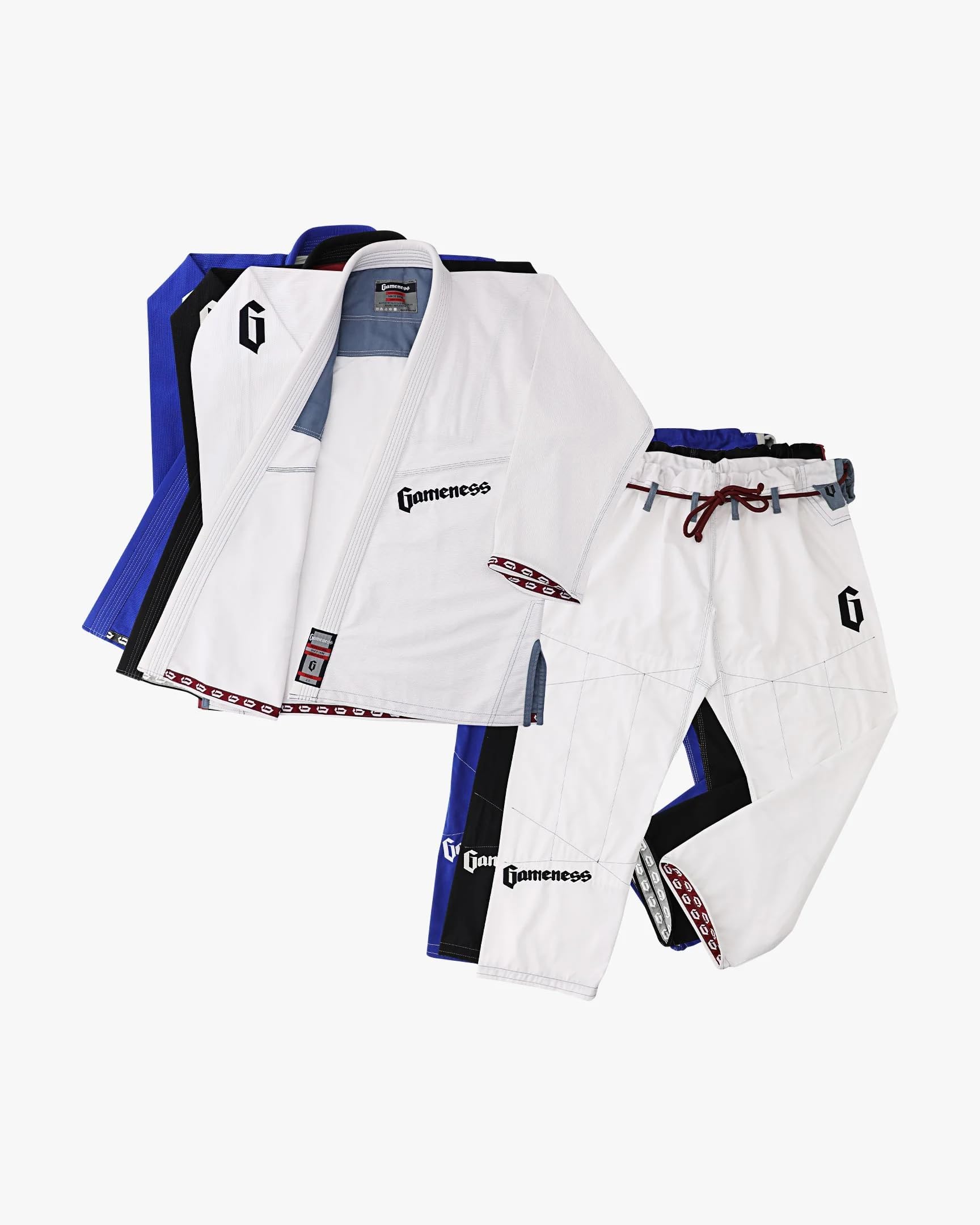 Gameness Male Jiu Jitsu Pearl Gi 2.0 | Premium BJJ Gi for Training & Competition | Lightweight & Durable Brazilian Jiu Jitsu Uniform for Men