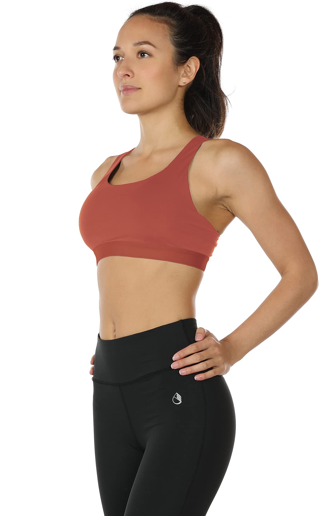 Icyzone Women's Workout Yoga Clothes - Activewear Racerback Strappy Sports Bras for Yoga, Gym & Running | Comfortable & Breathable Fitness Apparel