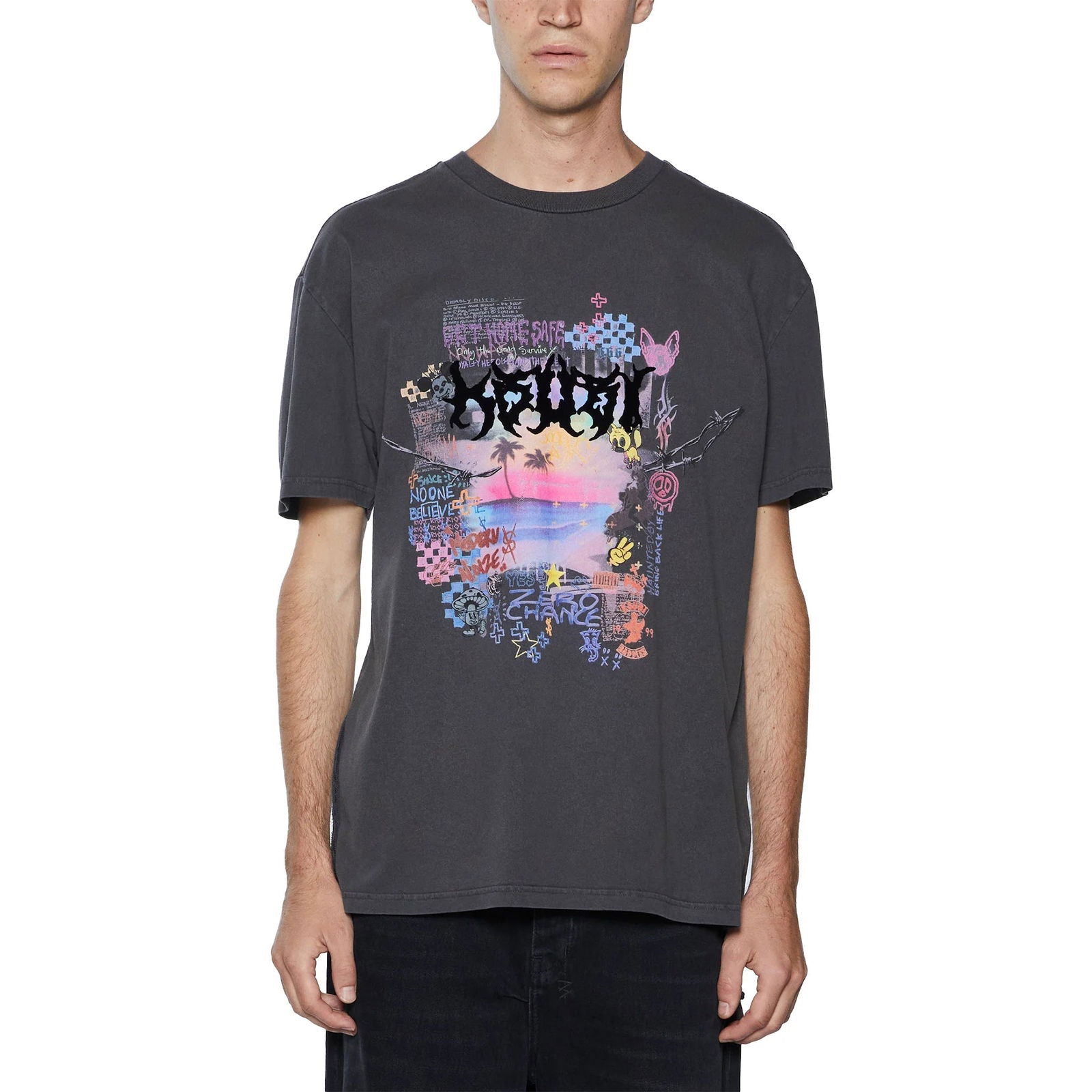 KSUBI Vandals Biggie SS Tee - Men's Vintage Graphic Short Sleeve T-Shirt | Streetwear Fashion for Casual Outfits & Music Festivals