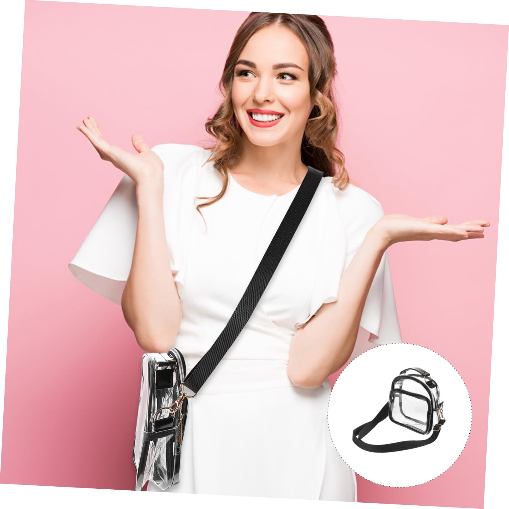 Gogogmee Women's Crossbody Shoulder Bag - PVC Tote Purse for Work & Travel | Lightweight Small Handbag for Daily Use, Shopping & Outings