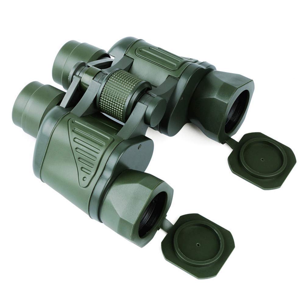 50x50 High-Powered Military Binoculars with Adjustable Zoom - HD Sport Binoculars for Hunting, Bird Watching & Outdoor Adventures - Includes Phone Mount Strap (Green)