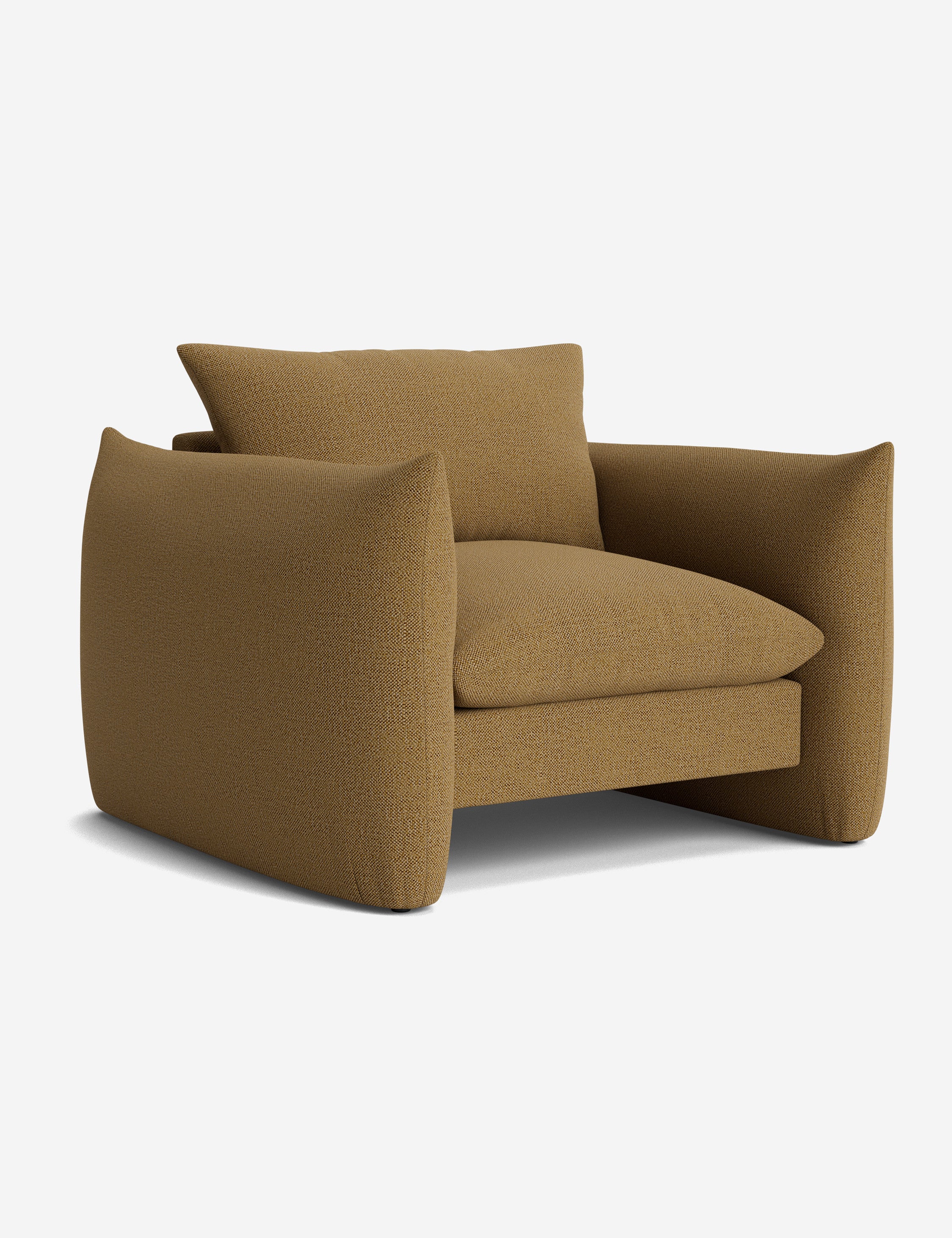 Modern Banks Accent Chair - Mid Century Style Lounge Chair with Wooden Legs for Living Room, Bedroom & Office - Comfortable Upholstered Armchair with Premium Fabric - Perfect for Reading, Relaxing & Home Decor