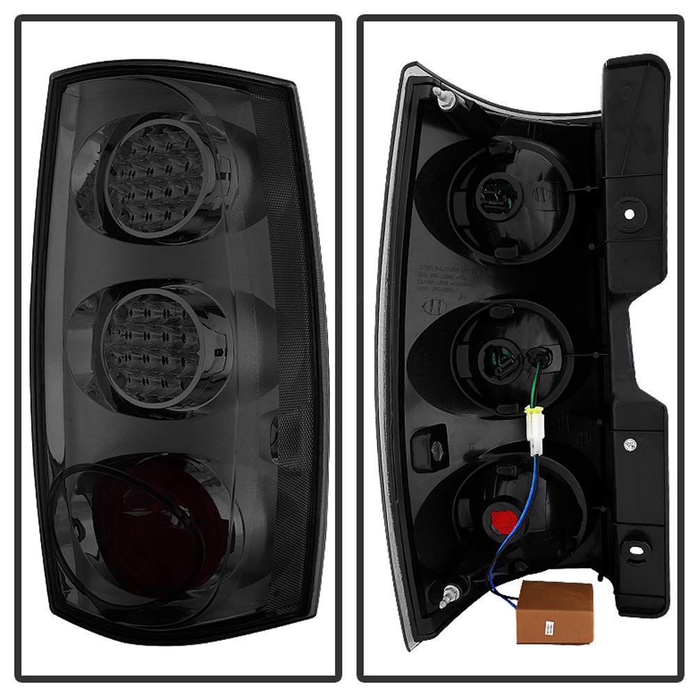 ACANII LED Tail Lights Brake Lamps for 2007-2014 Chevy Suburban Tahoe Yukon - Smoke Lens Style, Enhanced Visibility & Safety for Night Driving & Off-Road Adventures