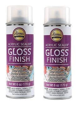 Aleene's 26412 Original Acrylic Sealer Spray Gloss Finish 6oz (2-Pack) – Perfect for DIY Crafts, Woodworking, and Sealing Acrylic Paint Projects