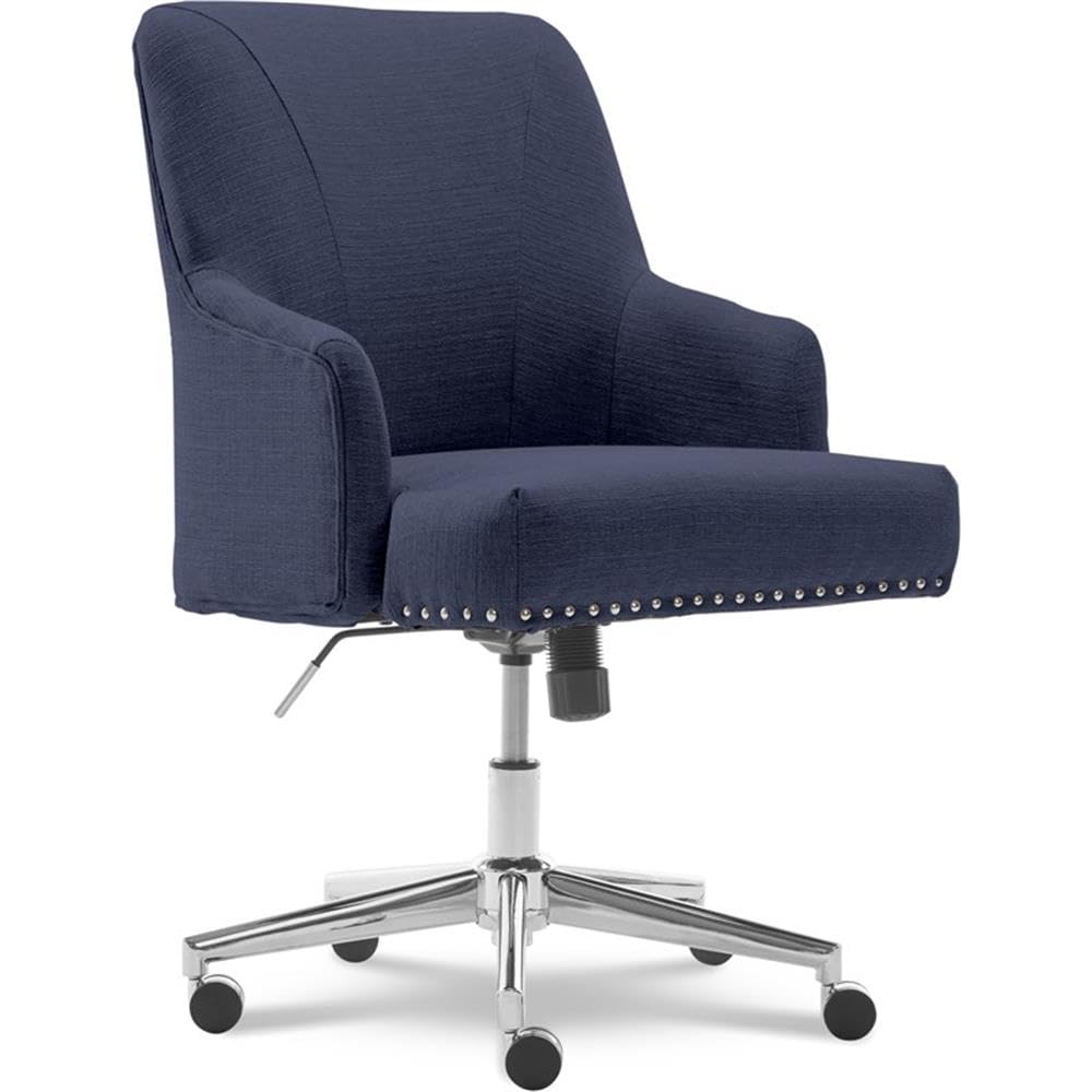 Premium Home Square 2-Piece Leighton Office Chair Set - Ergonomic Blue Mesh Desk Chairs for Home Office, Study Room & Workspace - Comfortable Computer Task Chairs with Adjustable Height & Lumbar Support