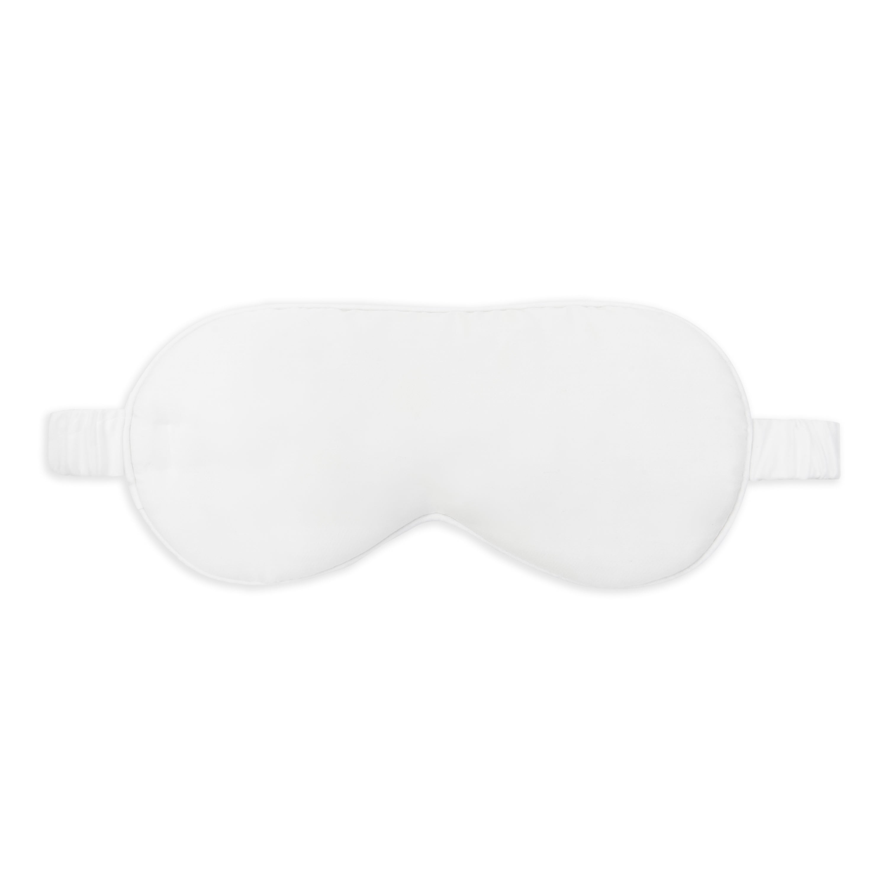 Organic Vegan Eucalyptus Silk Sleep Mask for Women & Men - Soft Cooling Eye Cover for Travel, Meditation & Stress Relief - White