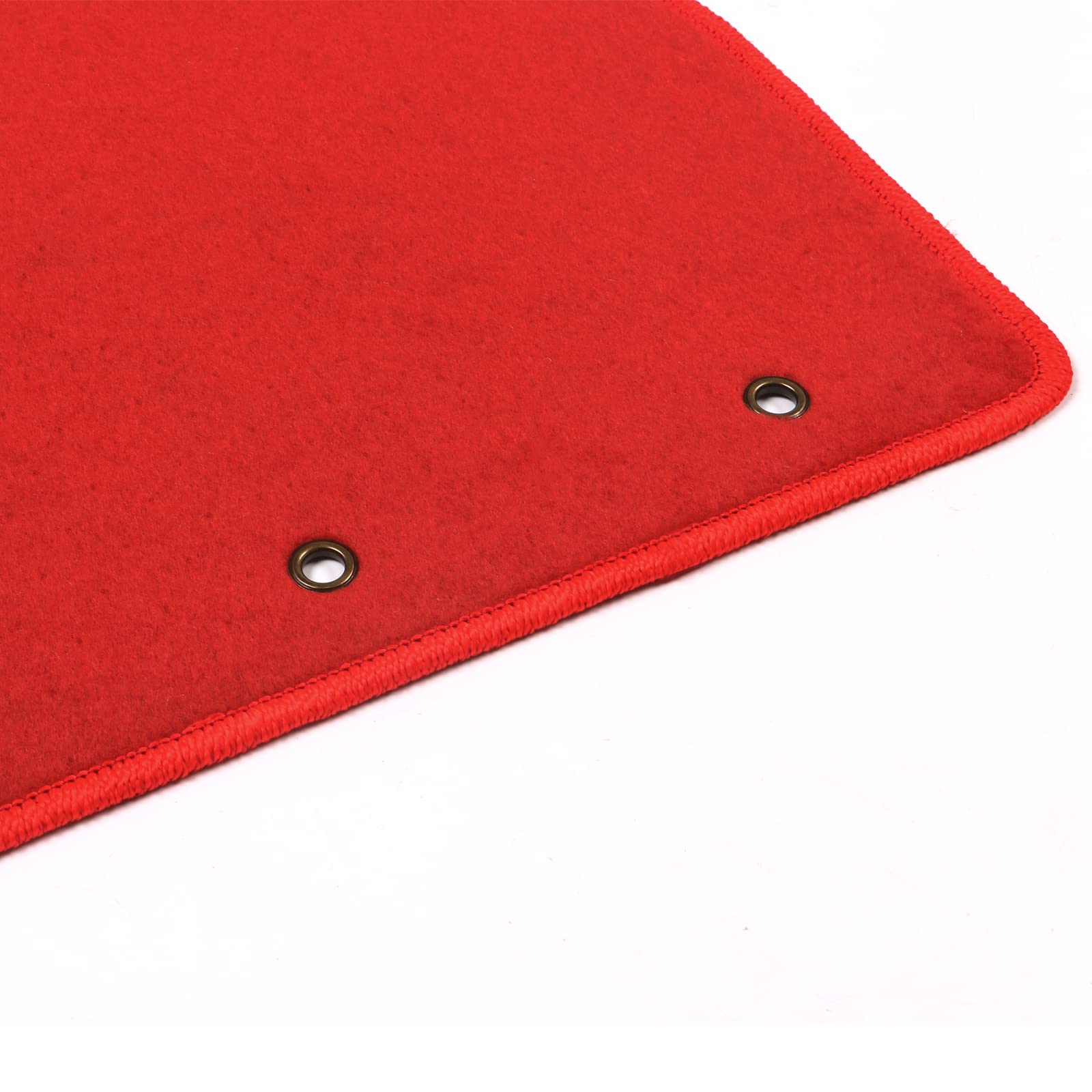FREEMOTOR802® Custom Fit Nylon Car Floor Mats for 2001-2005 Honda Civic - 3PCS Non-Slip All-Weather Protection (Red) | Perfect for Daily Commute, Road Trips & Winter Driving