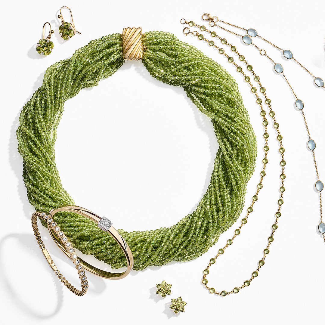 Peridot Bezel Set Necklace - 14K Gold Plated Dainty Pendant for Women | Elegant Jewelry Gift for Birthday, Anniversary & Everyday Wear