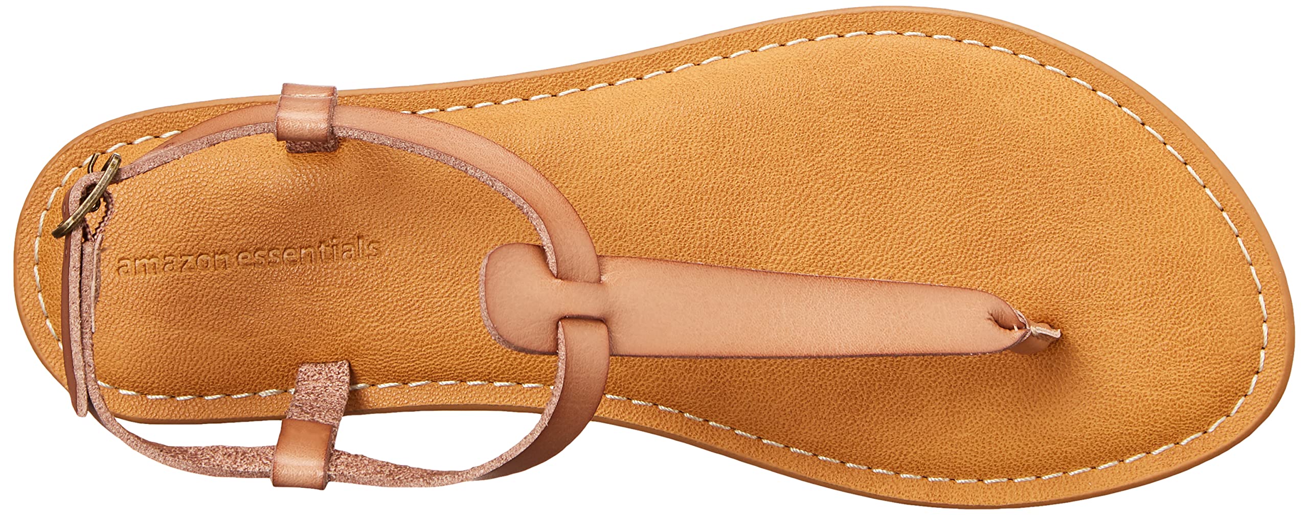 Amazon Essentials Women's Casual Thong Sandal with Adjustable Ankle Strap - Comfortable Flip Flops for Beach, Pool, Summer Outfits & Vacation Wear
