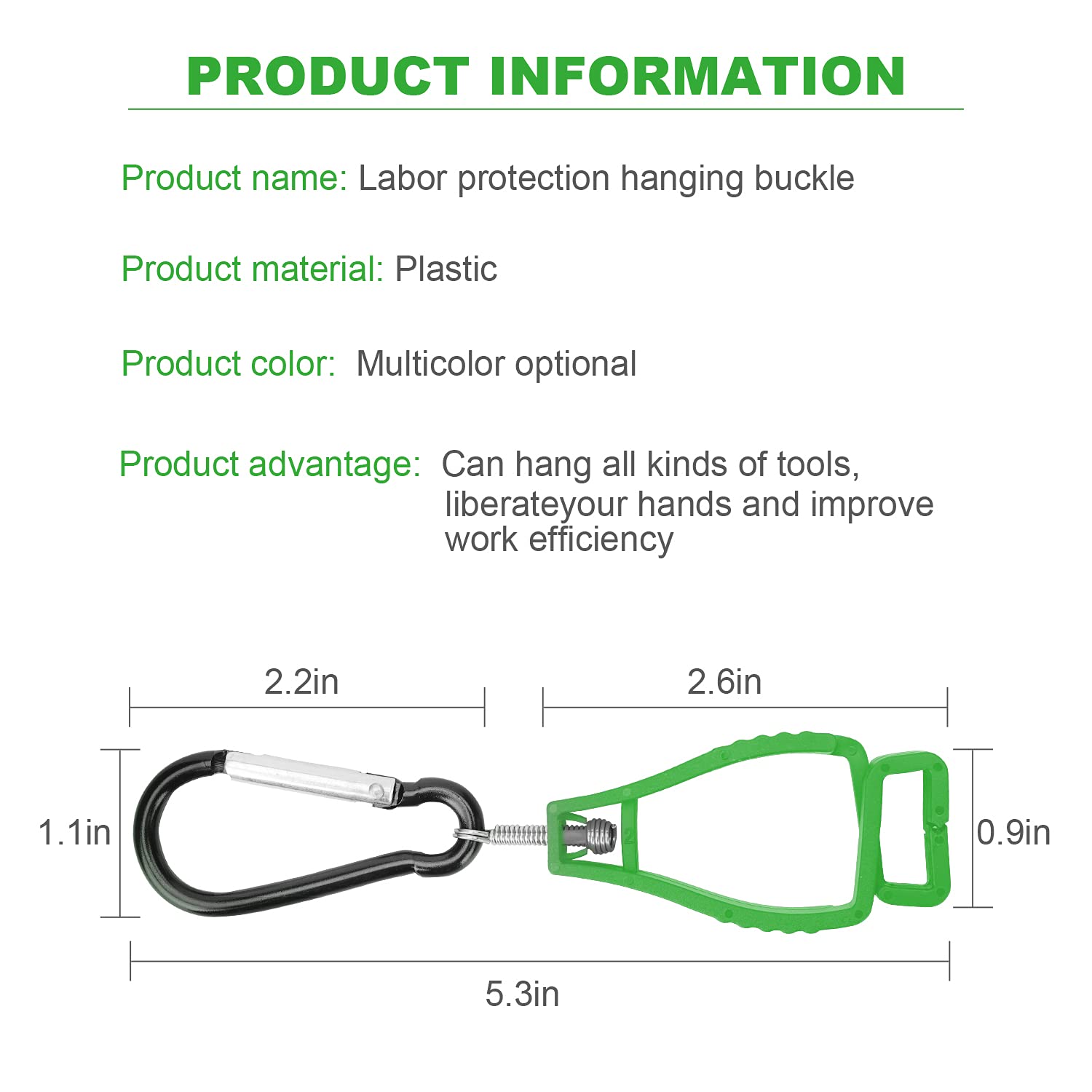 4-Pack Heavy Duty Glove Clips for Work & Construction - Secure Glove Holders for Safety Gear Organization - Perfect for Job Sites, Workshops & Outdoor Activities