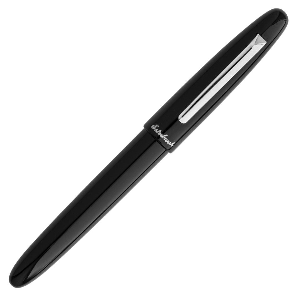 Esterbrook Estie Fountain Pen - Premium Ebony Wood with Chrome Trim - Perfect for Writing, Journaling, and Gift Giving
