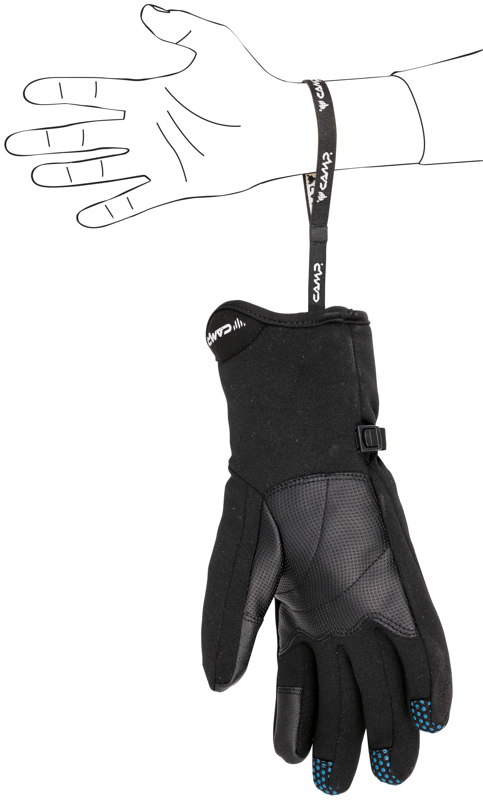 CAMP G Lite Wind Gloves - Lightweight & Windproof Gloves for Hiking, Camping & Outdoor Activities - Perfect for Cold Weather Adventures & Winter Sports