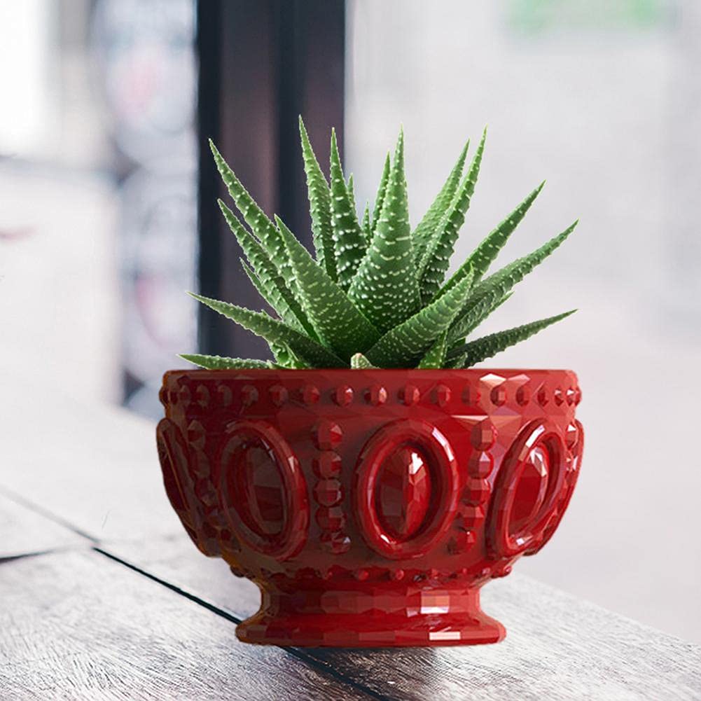 Premium Silicone Concrete Flower Pot Molds for DIY Cement, Clay & Resin Crafts - Round Bowl Planter Molds for Candle & Soap Making - Perfect for Home Decor, Garden Projects & Handmade Gifts