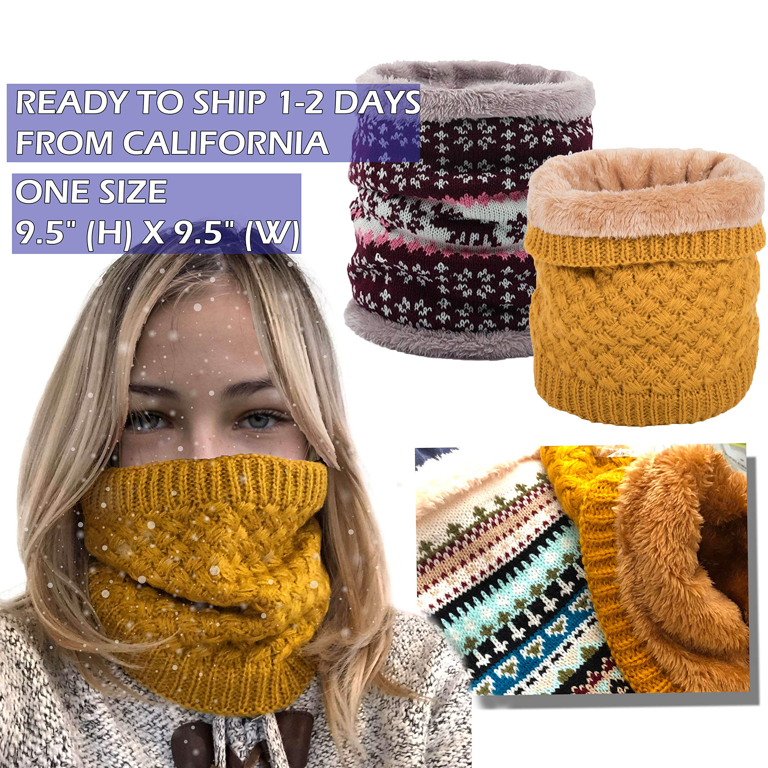 Winter Neck Warmer Tube Scarf for Women & Men - Soft Fleece Cold Weather Accessory for Skiing, Snowboarding & Outdoor Activities | Spotlight Hosiery