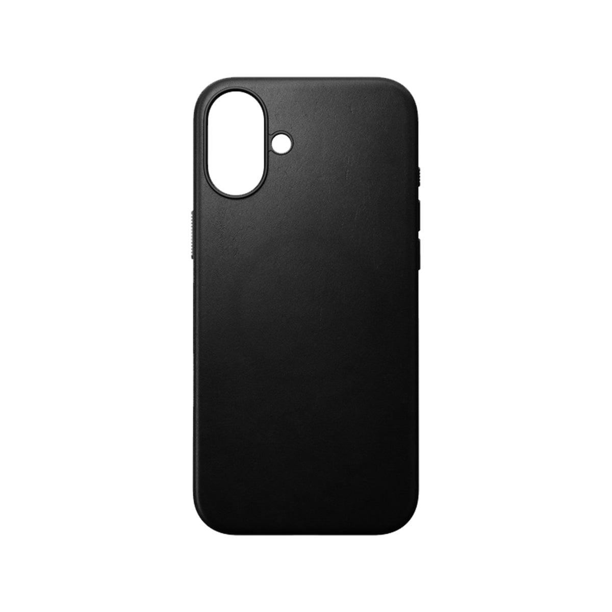 Premium Genuine Leather iPhone 16 Plus Case - Slim Protective Cover with Raised Bezels (Black) | Perfect for Business Professionals & Everyday Use