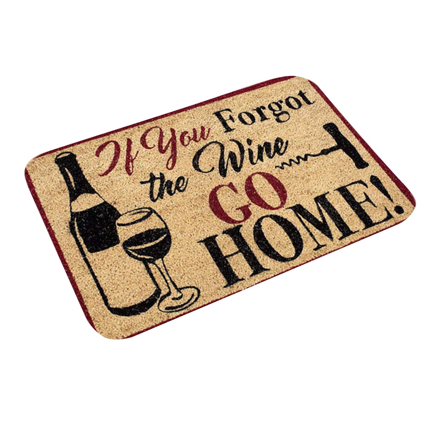 Non-Slip Indoor Outdoor Doormat with Anti-Skid Bottom - Perfect for Home Entryway, Patio, Garage & Porch Decor