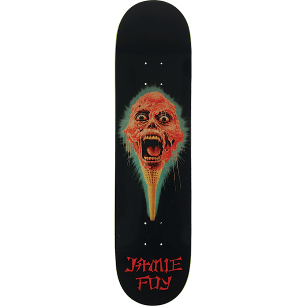 Deathwish Foy Skull Skateboard Deck 8.0 - Professional Skateboard for Street & Park Riding - Durable Maple Wood Construction - Perfect for Skaters & Collectors