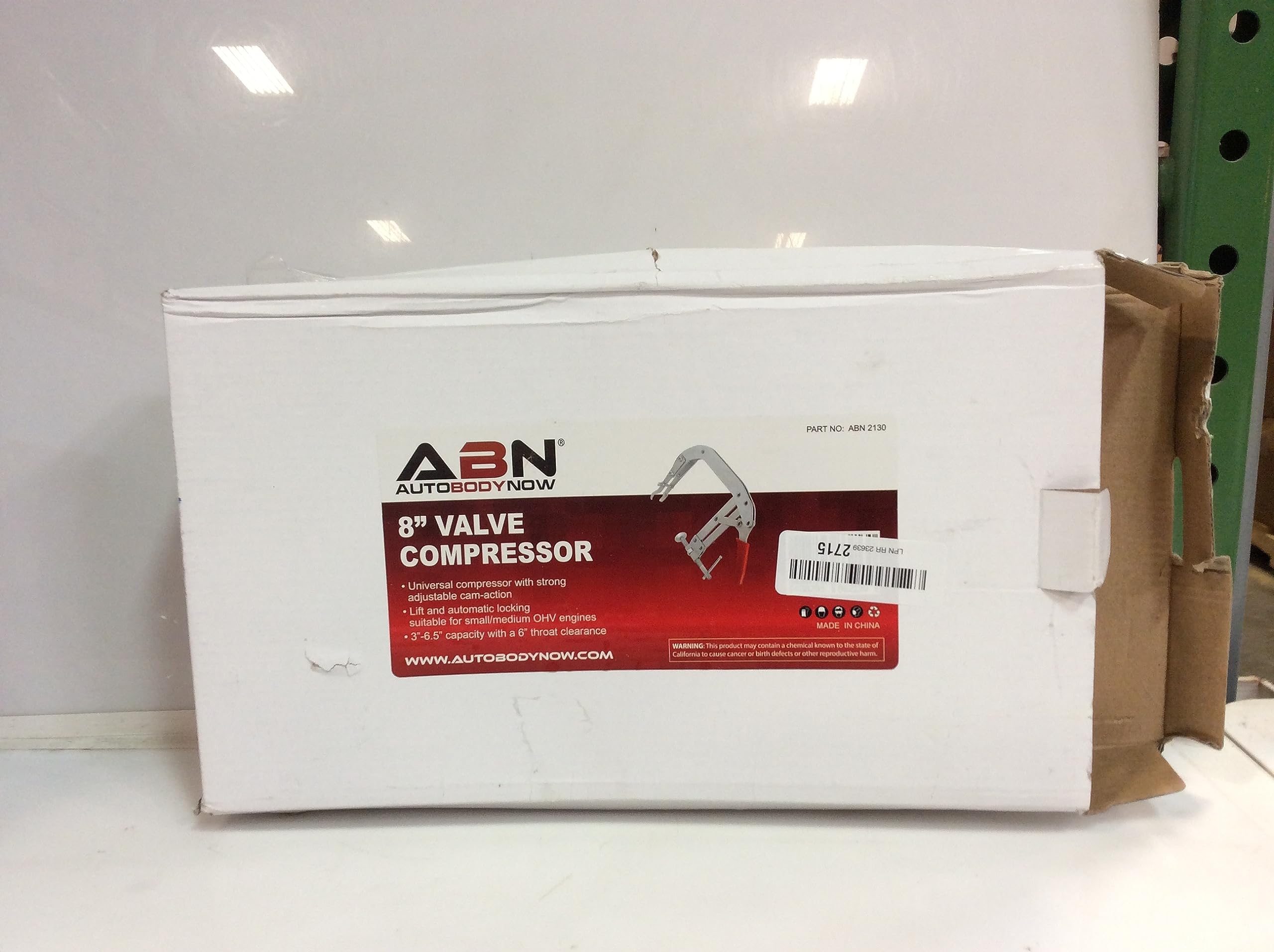 ABN 8 Inch Valve Spring Compressor Tool - 3-6.5 Inch Capacity with 6 Inch Clearance - Small Overhead OVH Engine Repair Kit for Motorcycle, ATV, Lawn Mower & Small Engine Maintenance