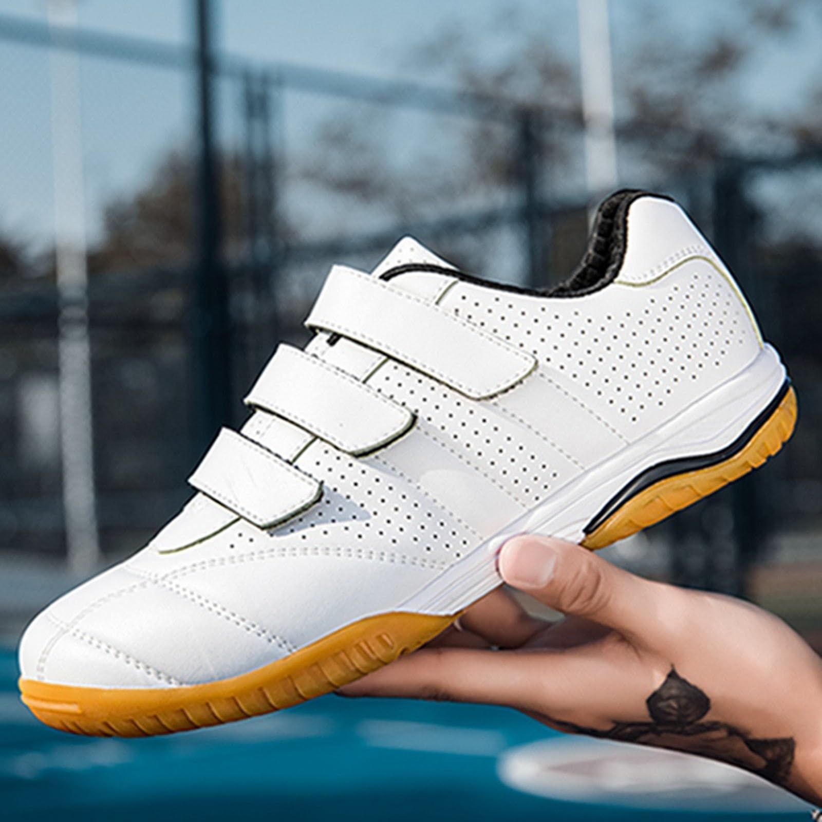 Men's & Women's Professional Fencing Shoes - Non-Slip, Durable Competition Footwear for Fencing Sports (White, Size 43) - Perfect for Tournaments & Training Sessions